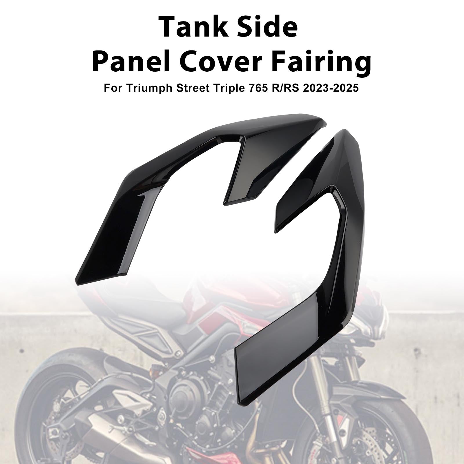 2023-2025 Street Triple 765 R/RS Carénage du panneau de couverture latérale du réservoir