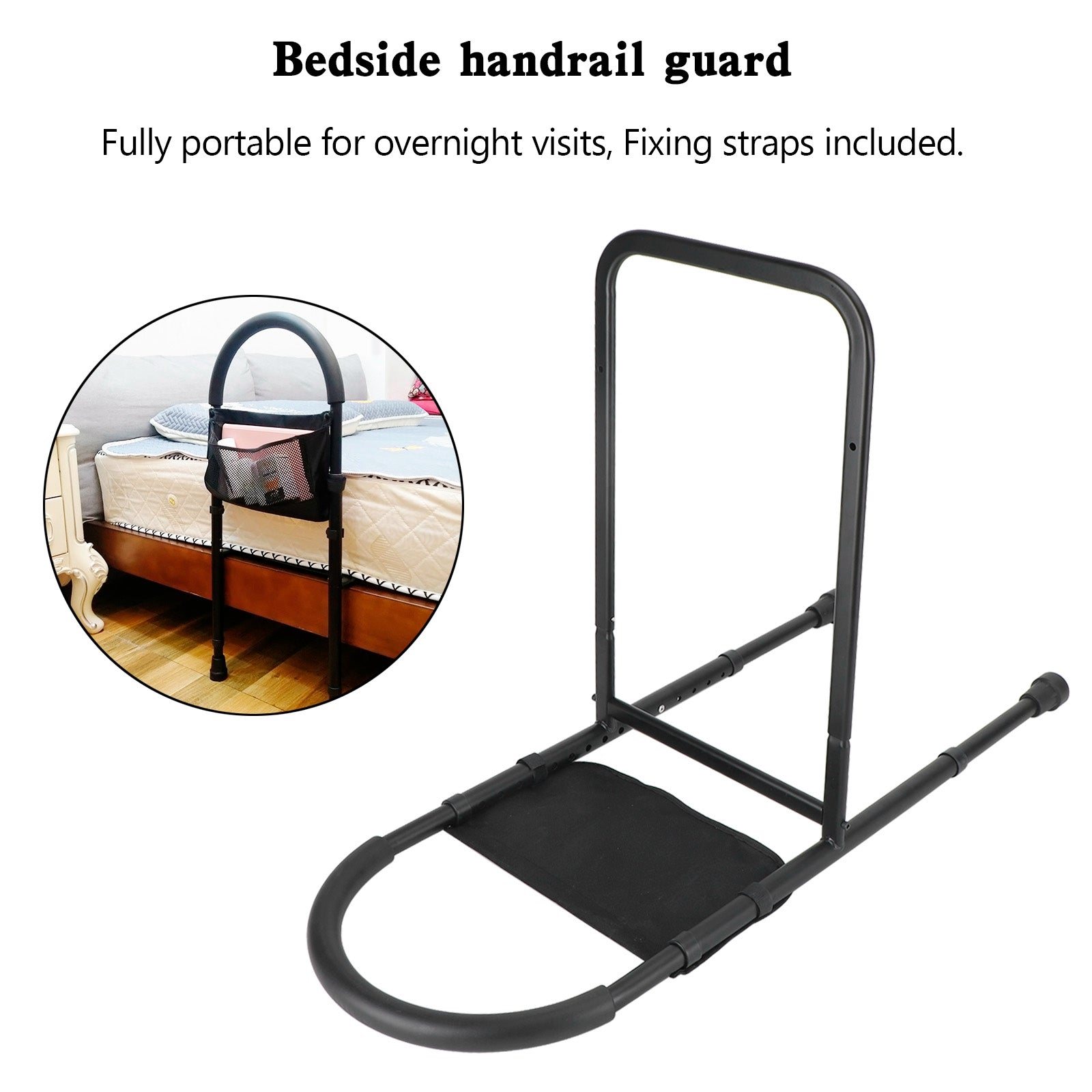 Sengehest Mobility Aid Guard Justerbar Assist Rail Grab Bar for senior/funksjonshemmede