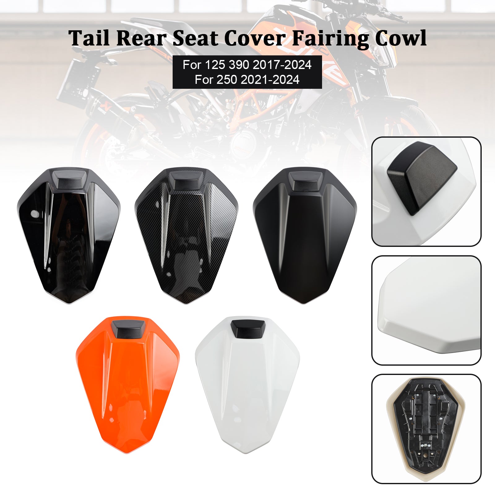 2017-2024 125 250 390 Tail Rear Seat Cover Fairing Cowl