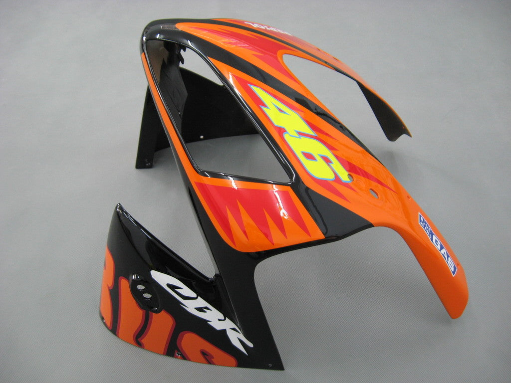 2003-2004 Honda CBR 600 RR Jaune Noir Valentino Rossi Repsol Moto Racing Carénages Générique