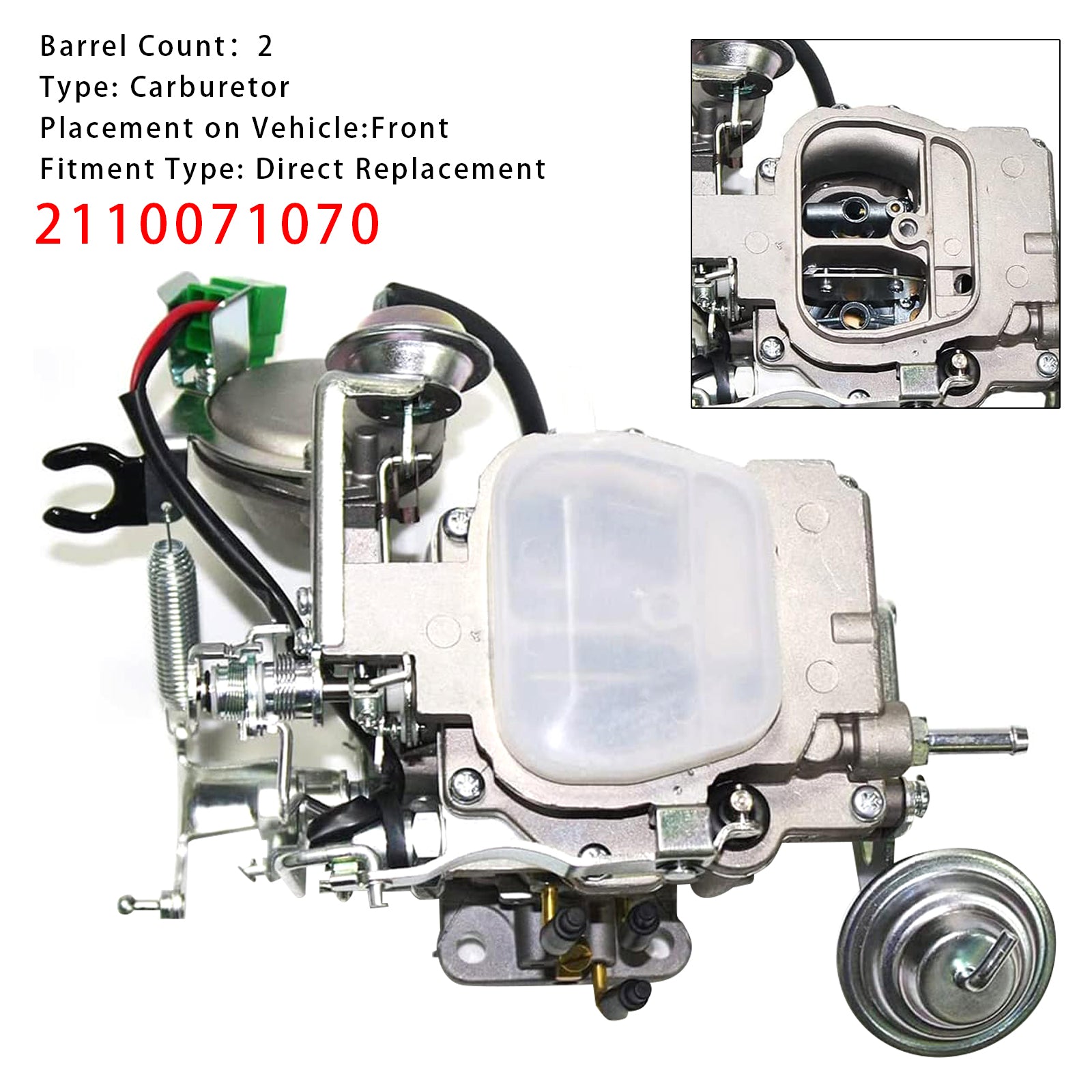 2 Barrel Carburetor 2110071070 For Toyota Hilux 1984-1989 Liteace 79-85 Townace