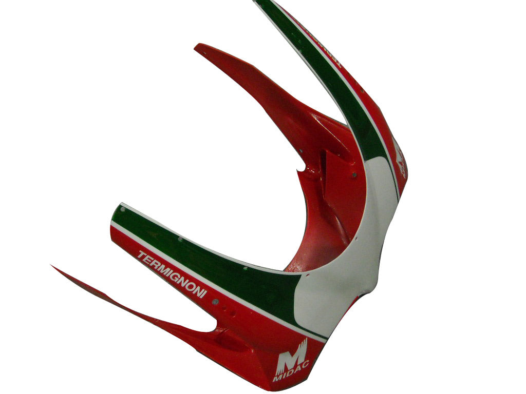 1996-2002 Ducati 996/748 Red White Infostrada Bodywork Fairing ABS Injection Mold 3# Generic