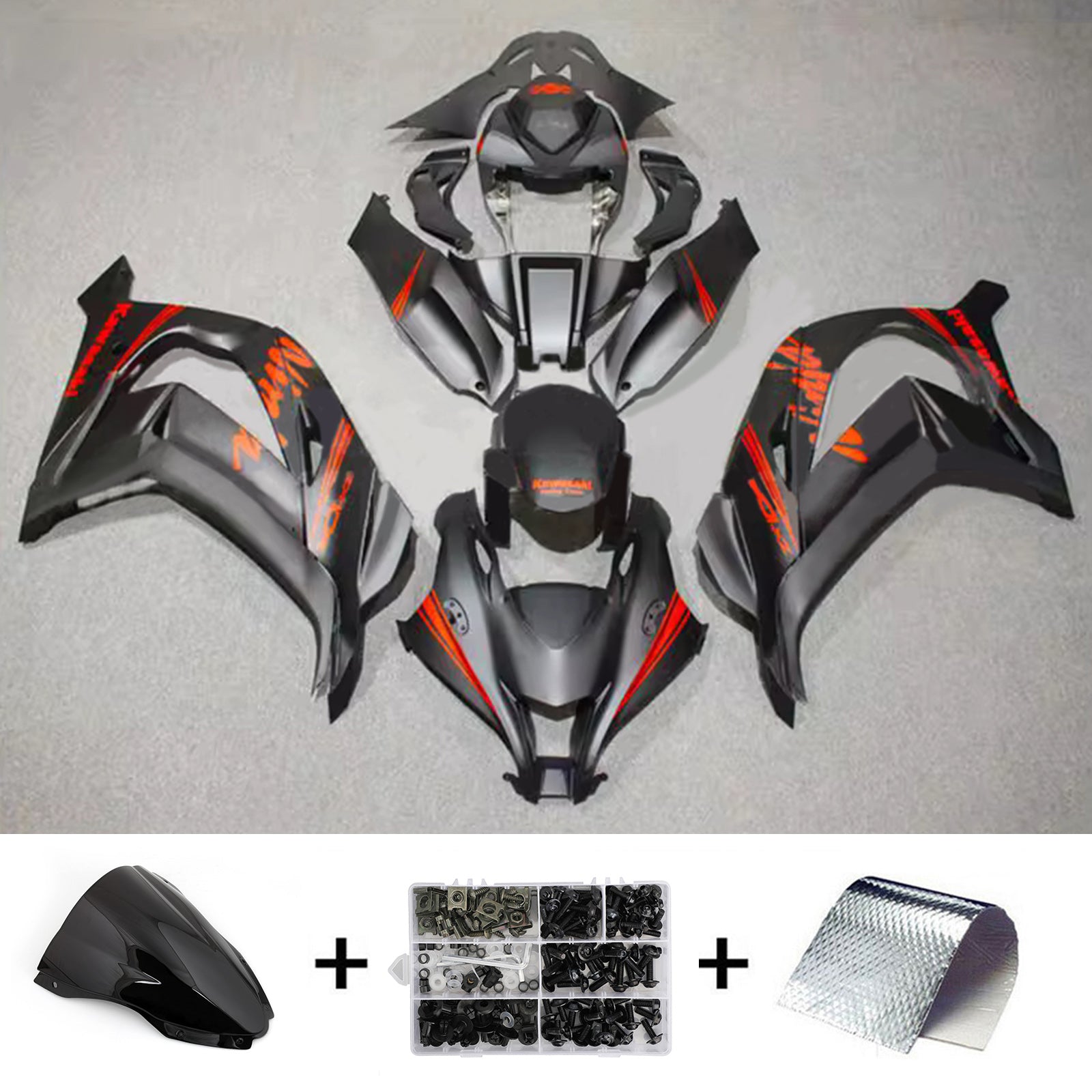 Injection Fairing Kit Bodywork Plastic ABS fit For Kawasaki ZX10R 2016-2020