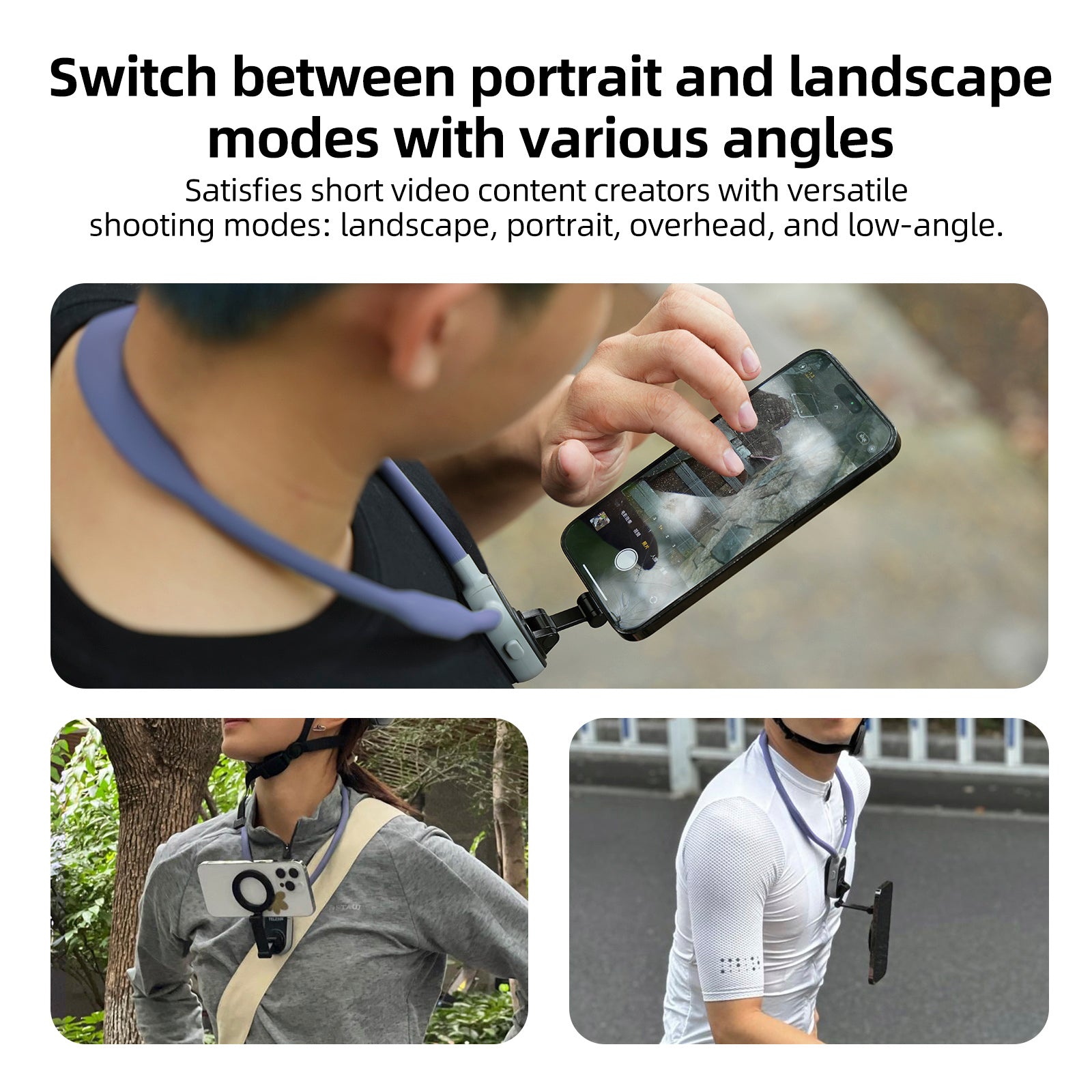 Magsafe mobiele telefoon magnetische nekhalterbeugel Quick Release schokabsorptie