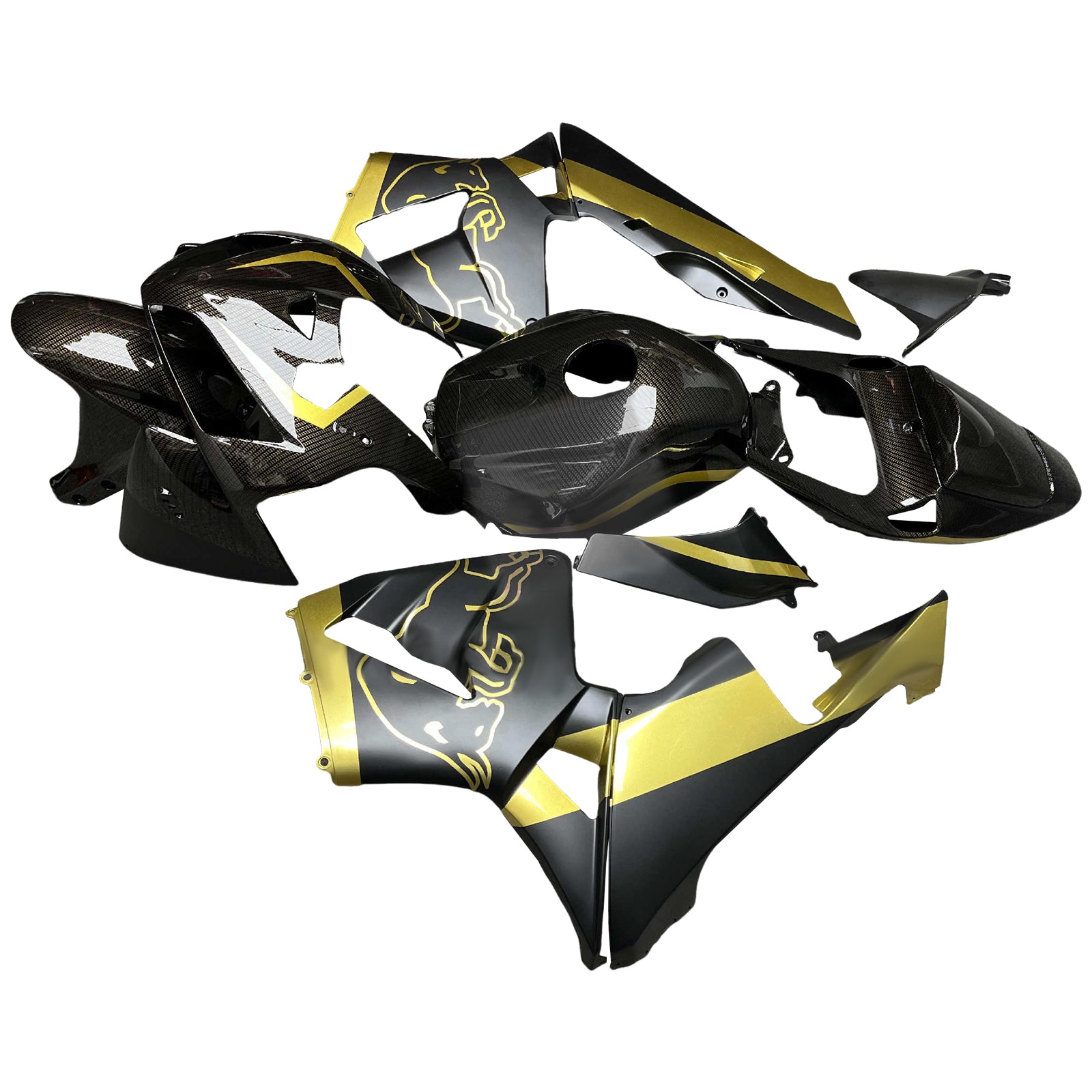 Injektionsmässa Kit Bodywork Plastic ABS för Honda CBR600RR 2005-2006 F5