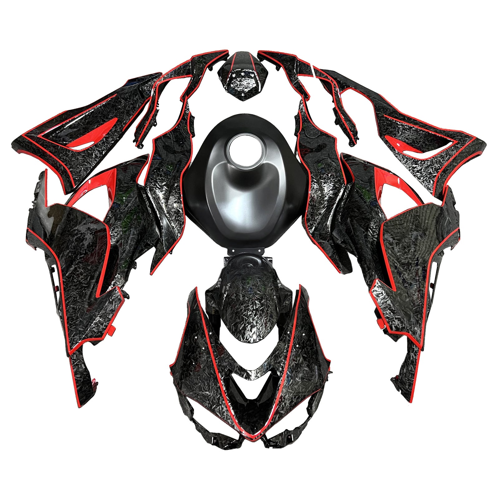 Injectiekuipset carrosserie kunststof ABS geschikt voor Kawasaki ZX-6R 2024-2025