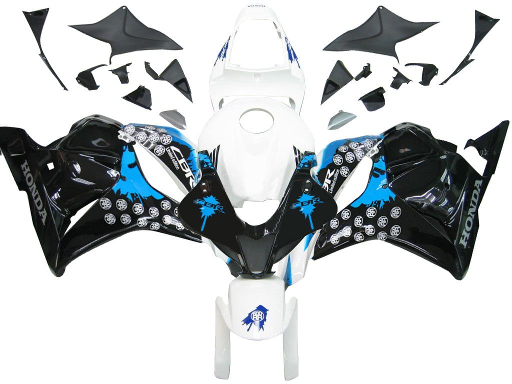 2009-2012 Honda CBR 600 RR White Black Blue Coin RR Racing Fairings Generic