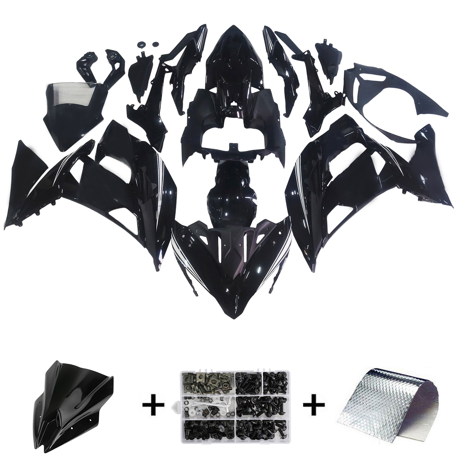 Injection Fairing Kit Bodywork Plastic ABS fit For Kawasaki ER6F/Ninja650R 2017-2019