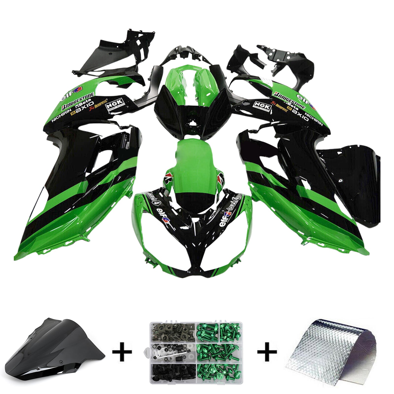 2012-2016 Kawasaki ER6F/Ninja650 Injection Fairing Kit Bodywork Plastic ABS