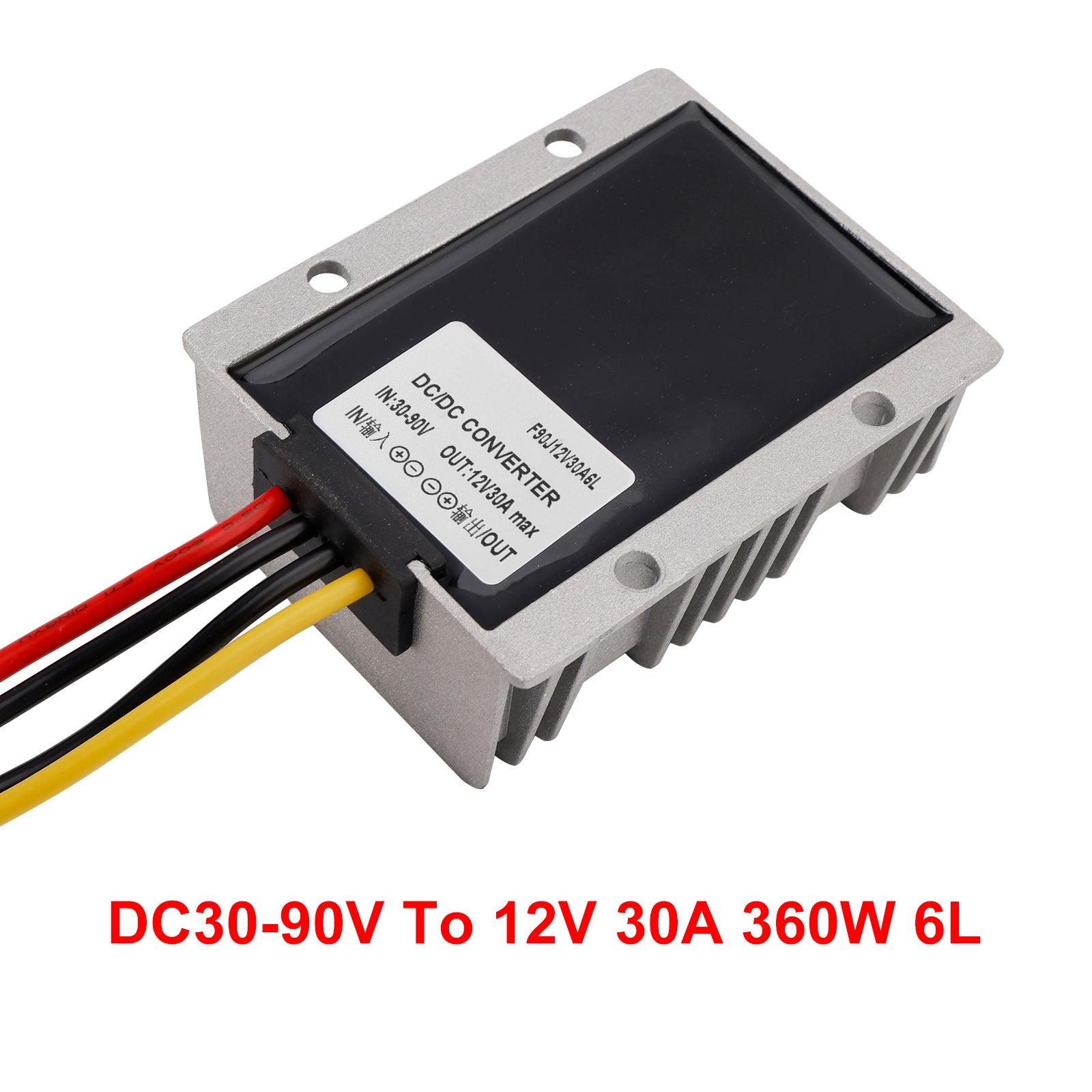 30A waterdichte DC/DC-converter voedingsregelaar 30-90V afstap naar 12V