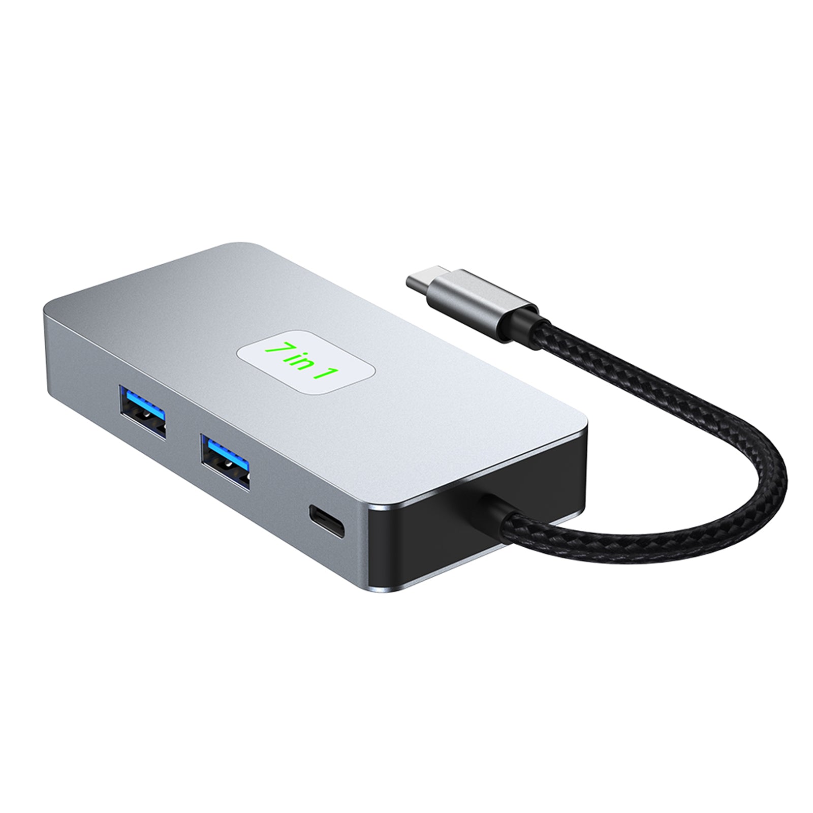 7 en 1 TYPE-CtoRJ45 2.5G 10G USB3.2 HDMI PD100W SD TF Interface Hub adaptateur Dock