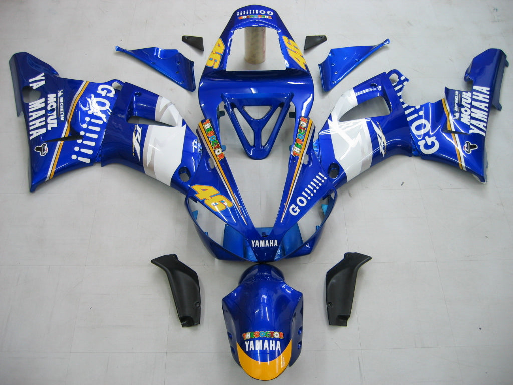 2000-2001 Yamaha YZF-R1 Bleu Blanc No.46 R1 Racing Carénages Générique