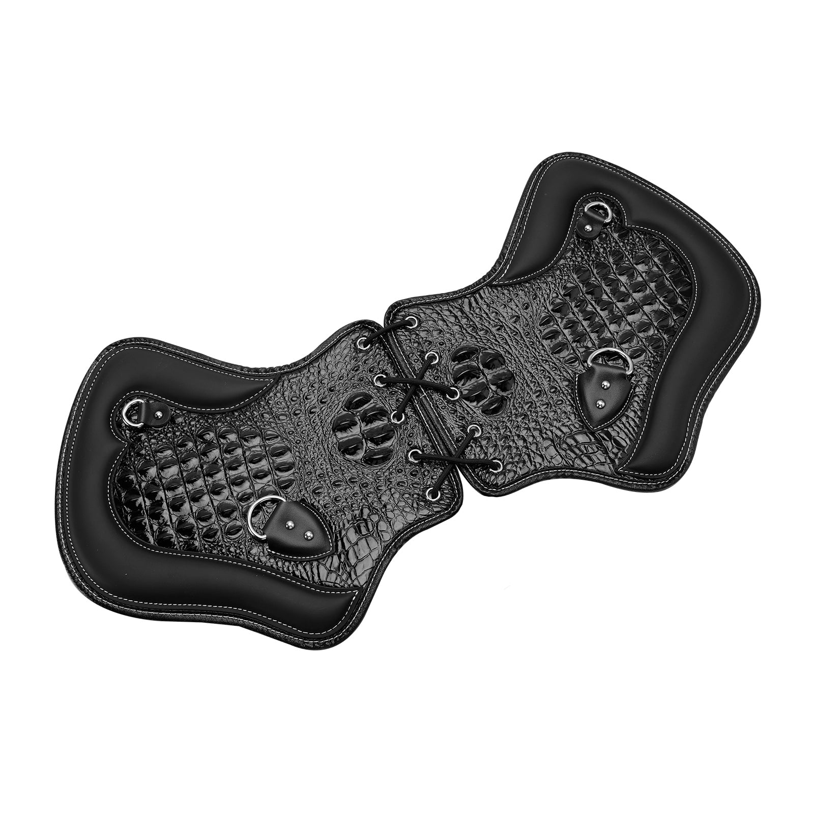 1985-2017 Touring-, Softail-, Dyna- of Sportster-fietsenpaar Cnc-hitteschildzadelbeschermer Zwartbruin