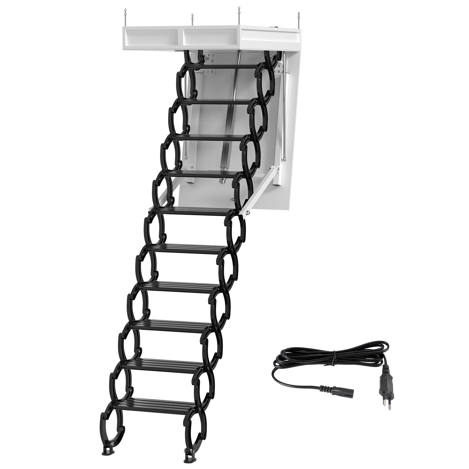 Electirc Attic Ladder Folding 70*100 cm 9.5Ft With Remote For Loft European Plug