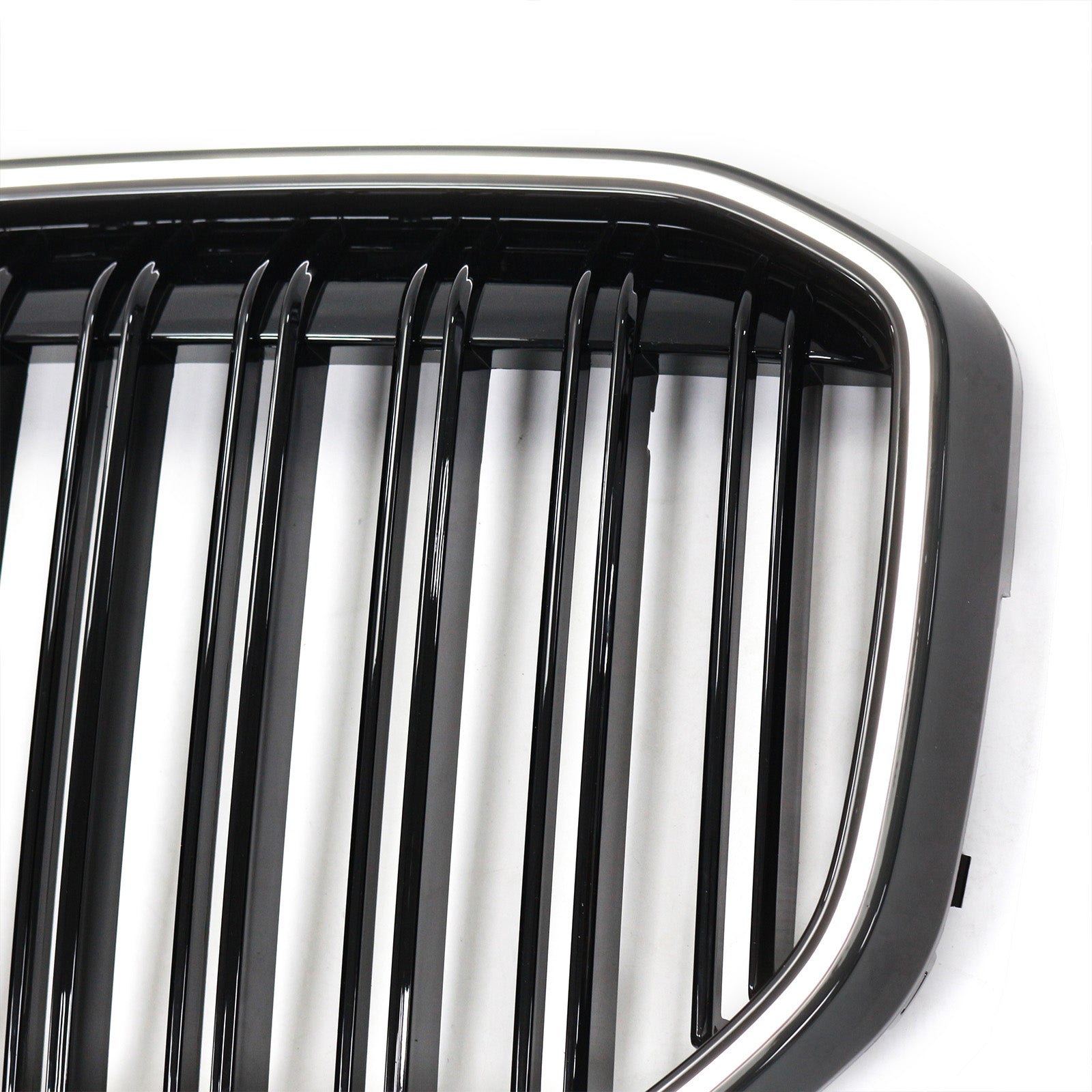 Double Slat Gloss Black Front Kidney Grill Grille Fit BMW X7 G07 2019-2022