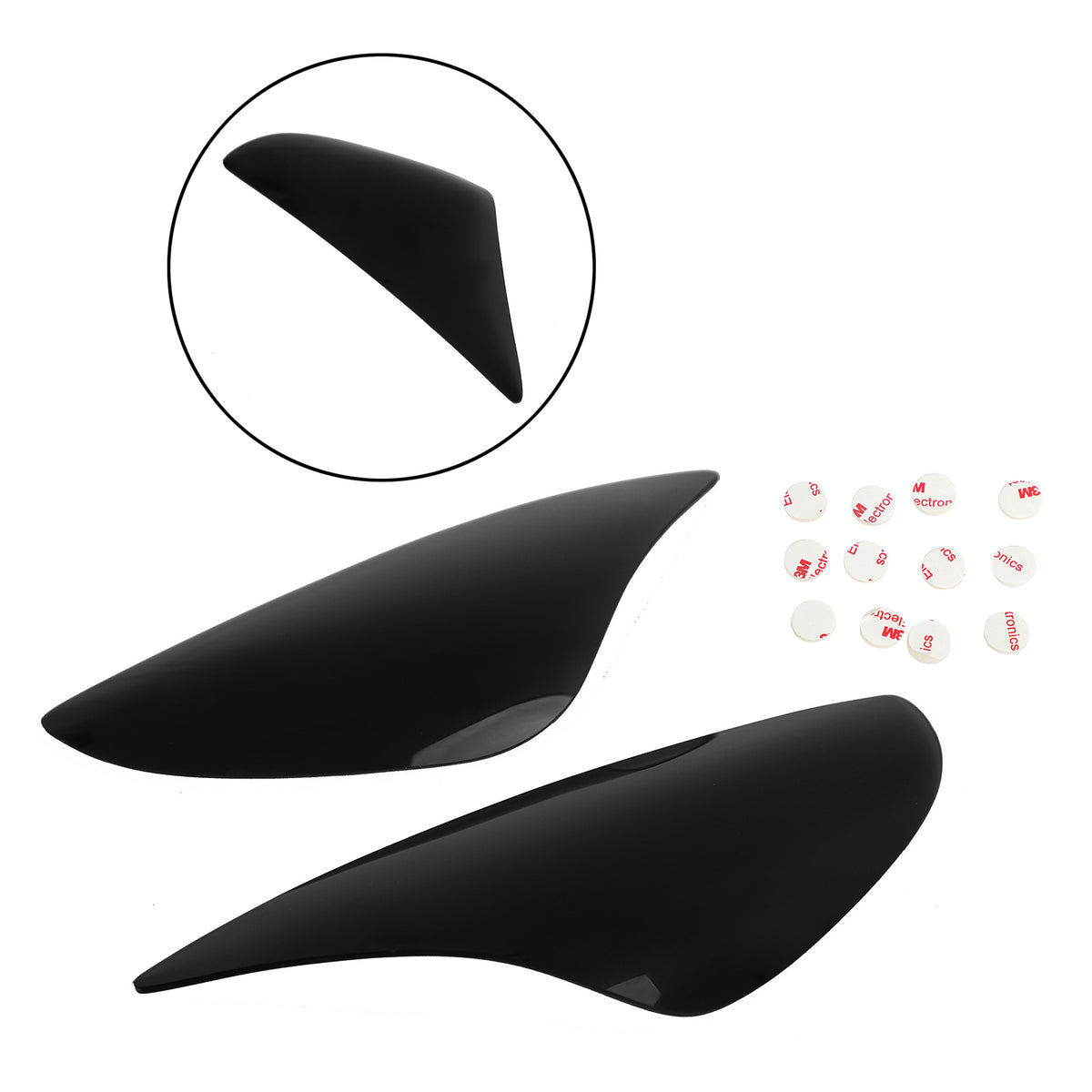 2005-2006 Kawasaki Zx-6R Zx 6R 636 Front Headlight Lens Protection Cover Black Generic