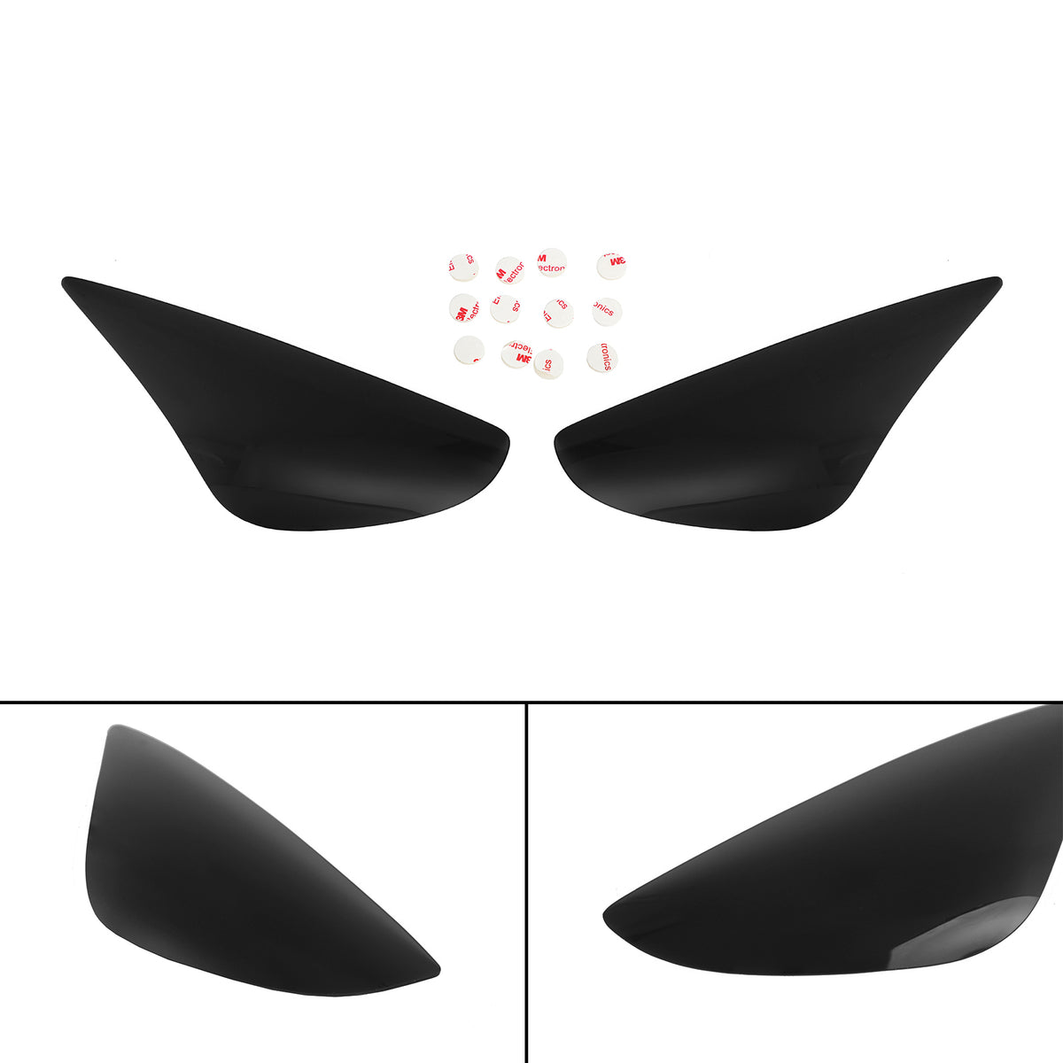 2005-2006 Kawasaki Zx-6R Zx 6R 636 Front Headlight Lens Protection Cover Black Generic