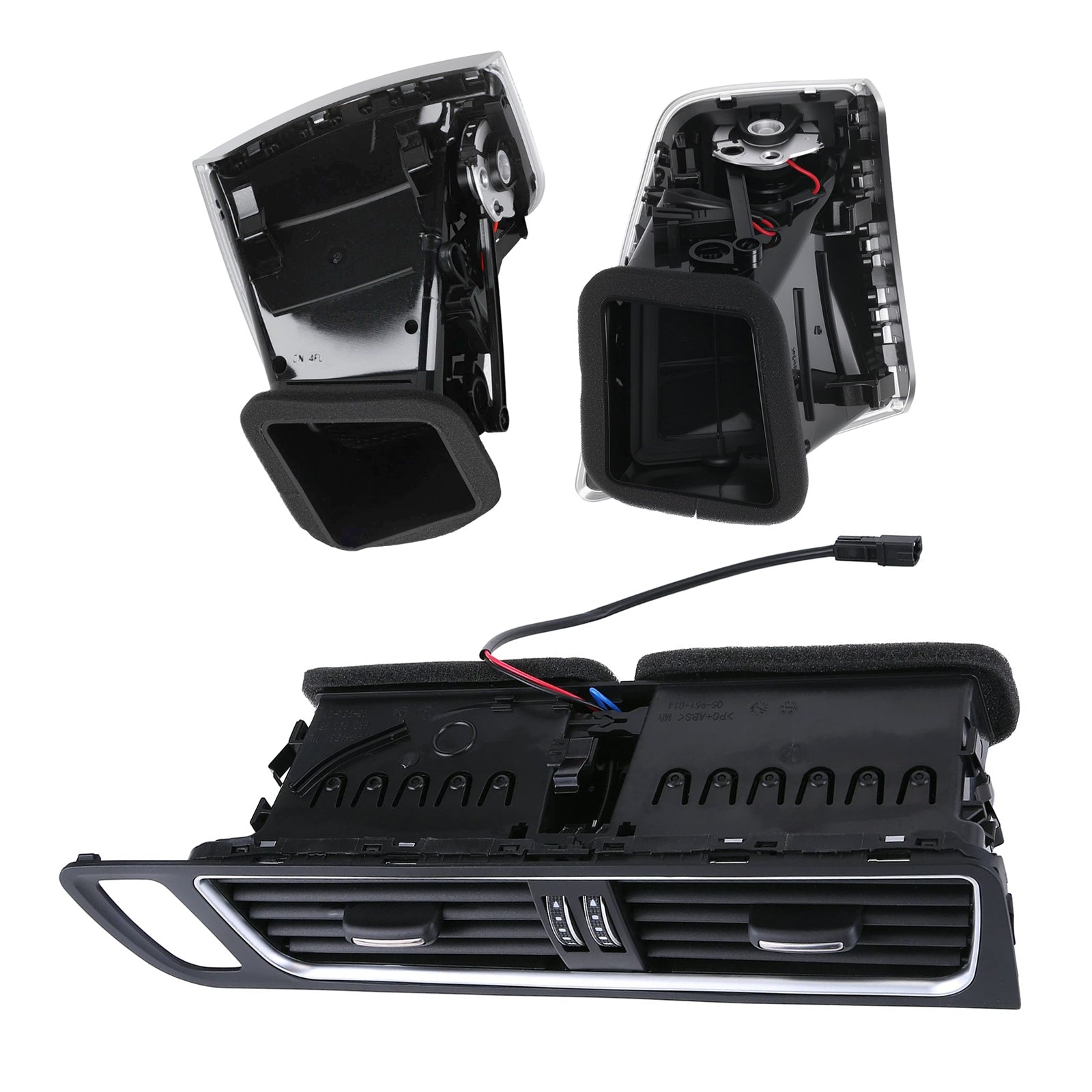 For Audi Q5 8RB 2.0 3.0 TDI quattro 2009-2017 3pcs Center Panel Dash Louver Air Vent A/C Outlet 8R1820901 8R1820951