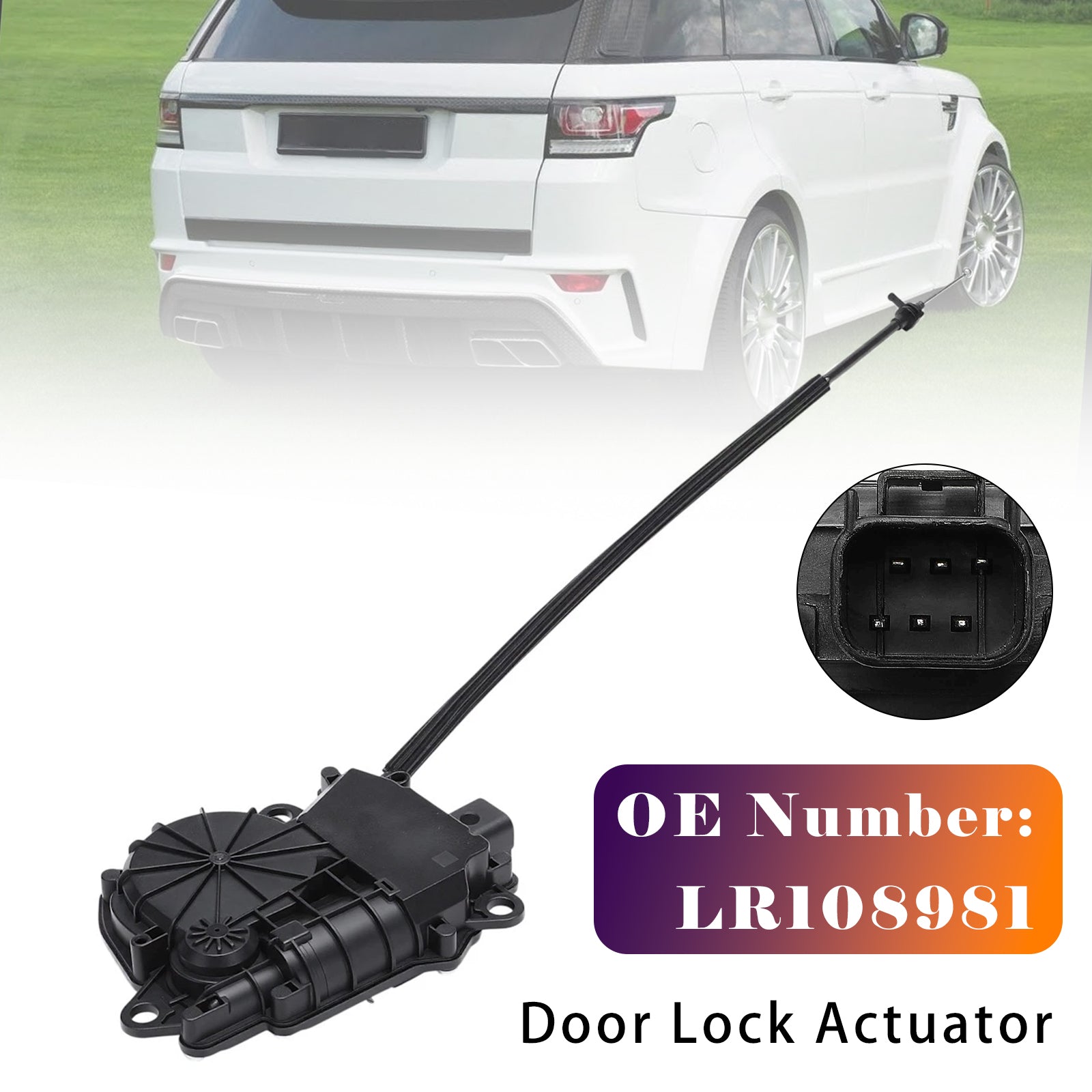 Rear Door Lock Actuator LR108981 for Land Rover Range Rover 13-17 SUV 4-Door