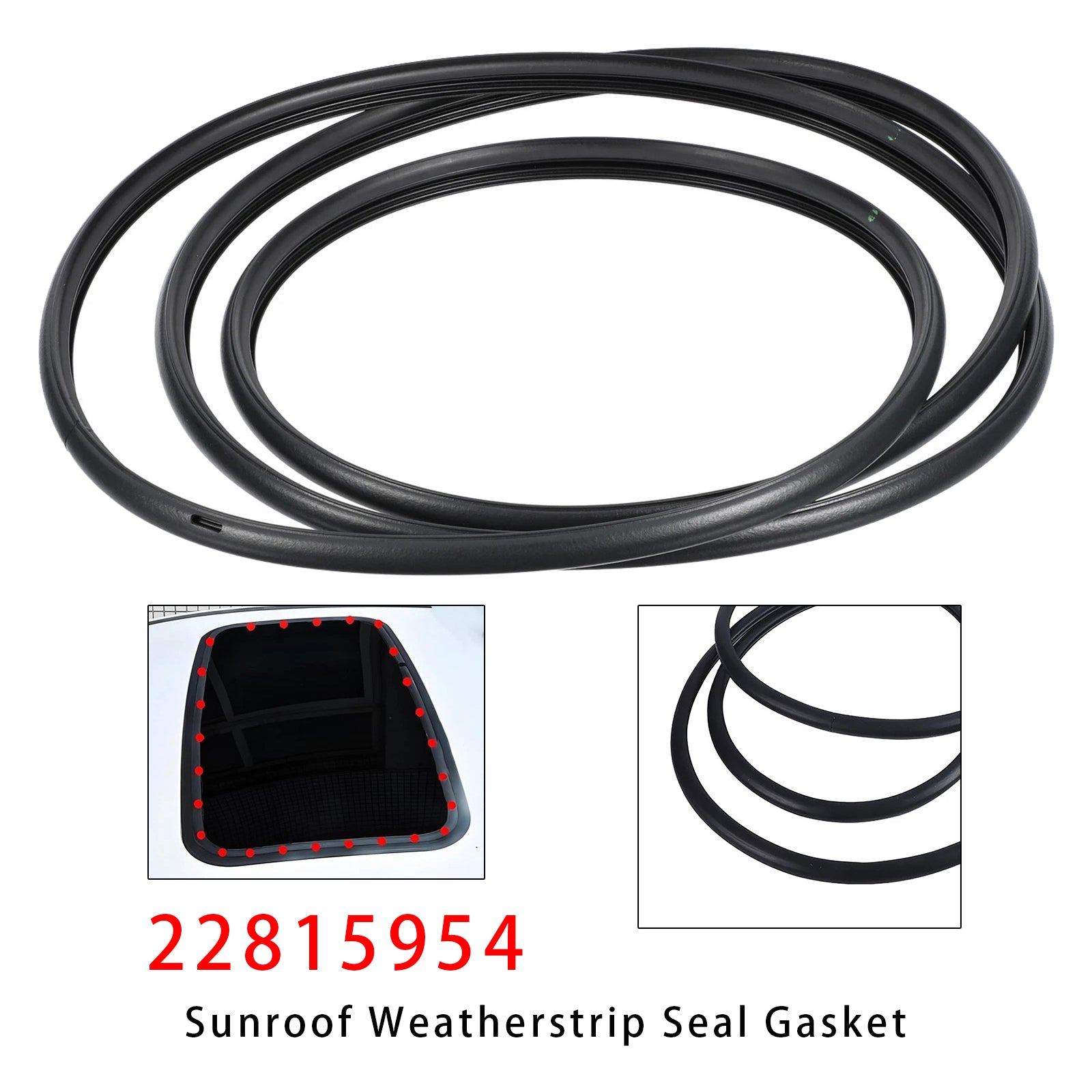 Sunroof Weatherstrip Seal 22815954 For Tahoe Silverado Yukon Escalade 2007-2016