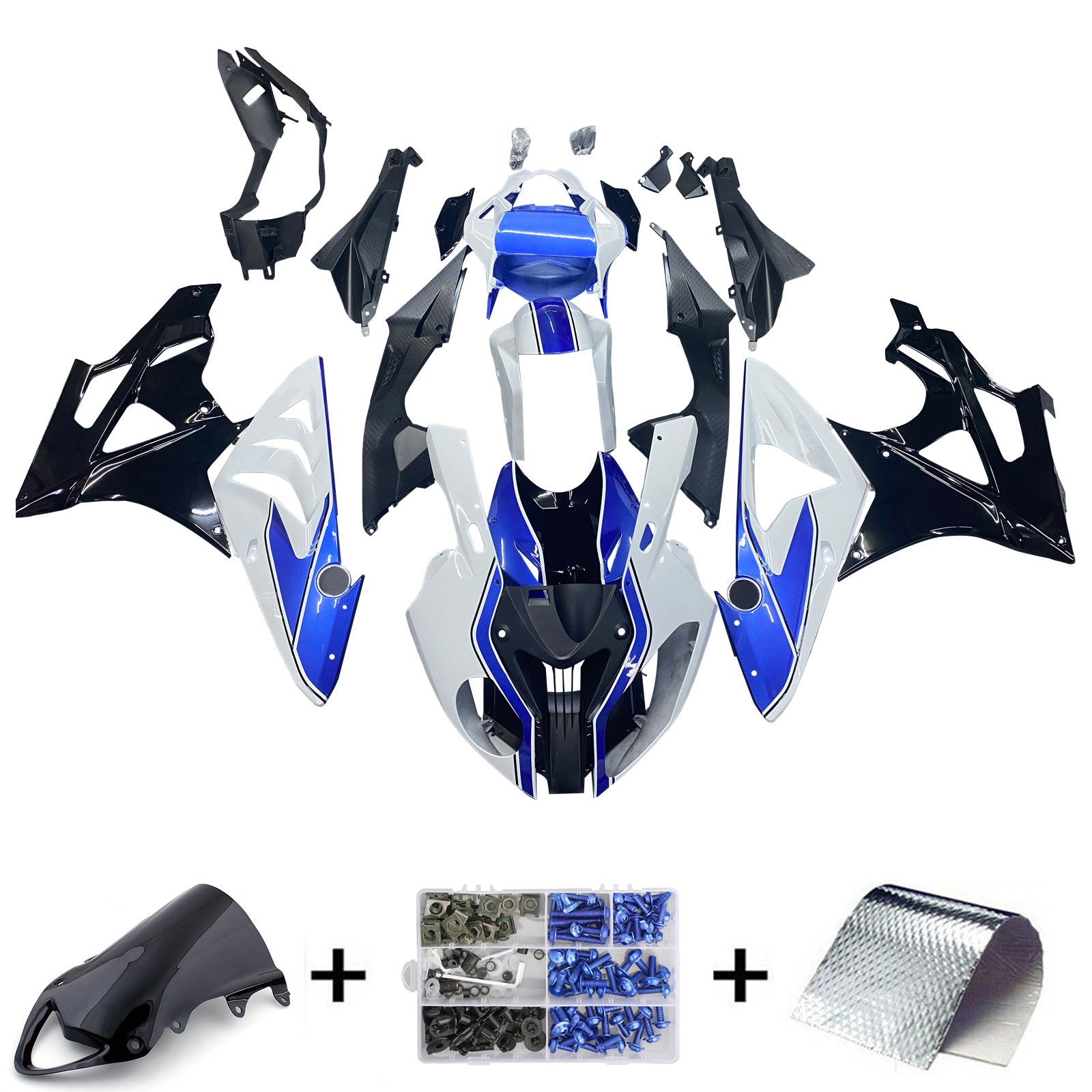 Injection Fairing Kit Bodywork Plastic ABS fit For BMW S1000RR 2009-2014