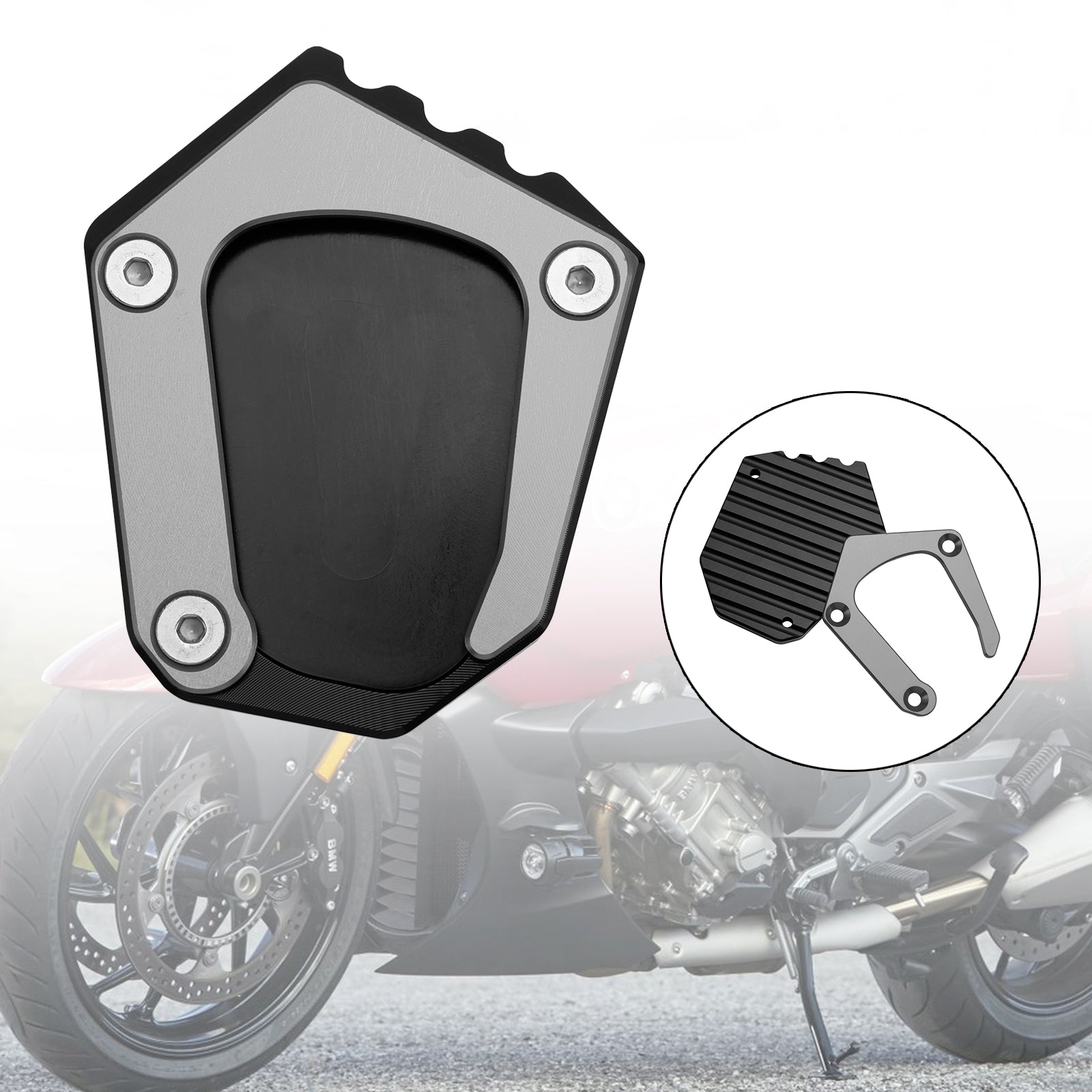 Kickstand Enlarge Plate Pad fit for BMW K1600 2016-2022