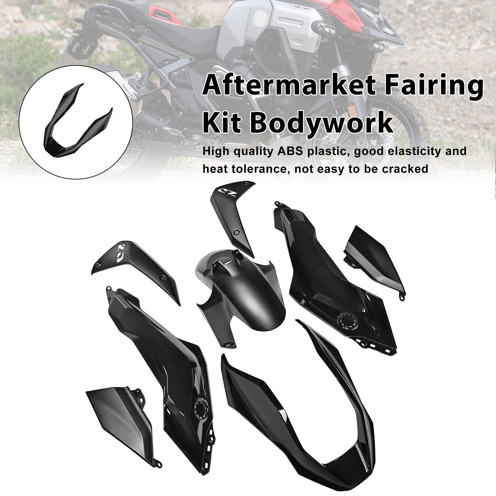 Vstrekovanie ABS Plastic Bodywork Sit pre BMW R1300GS 2024-2025 08#