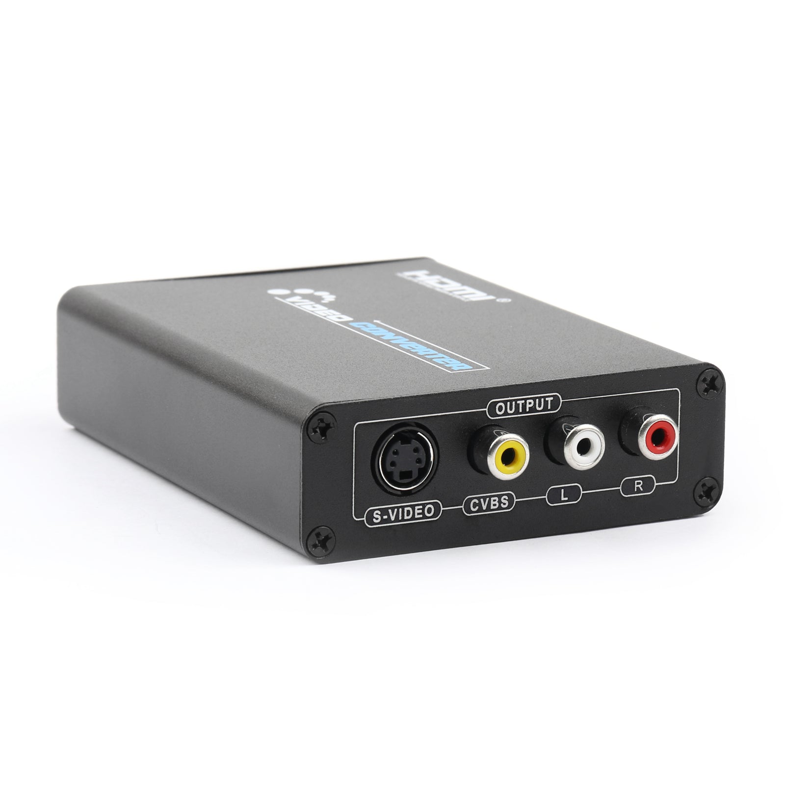HDMI vers 3 RCA AV + S-Vidéo CVBS Composite R/L Audio 1080P Convertisseur Prise UK Alimentation