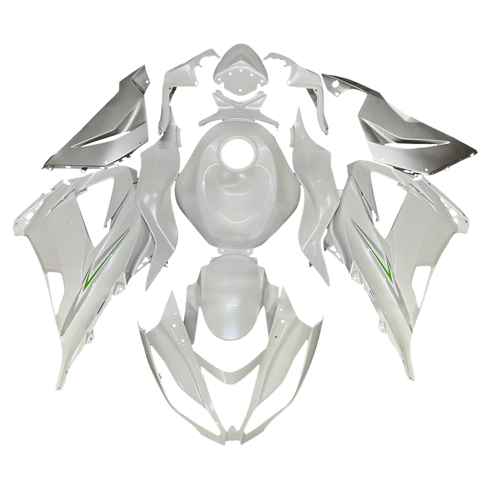 Injeksjon Fairing Kit Bodywork Plast Abs Fit for Kawasaki ZX6R 636 2013-2018