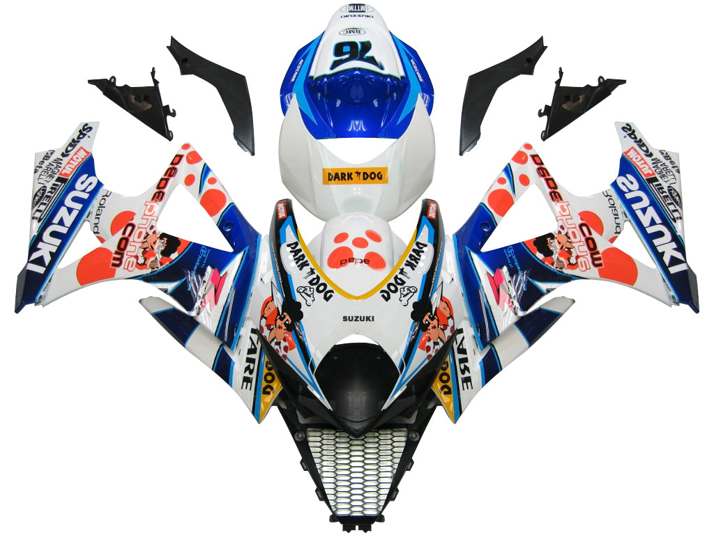 2007-2008 Suzuki GSXR 1000 Multi-Color pepephone No.76 Racing Fairings Generic