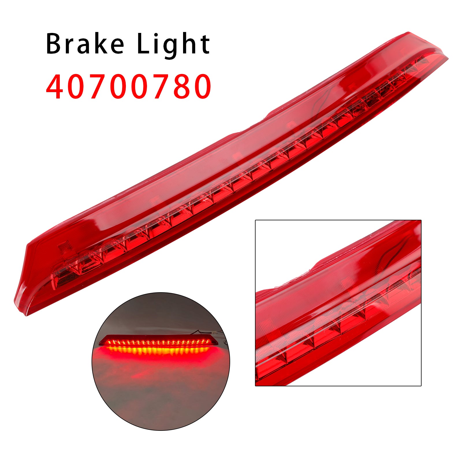 2010-2015 Peugeot RCZ Rear Third Brake Light Lamp 6350KE 40700780 Red