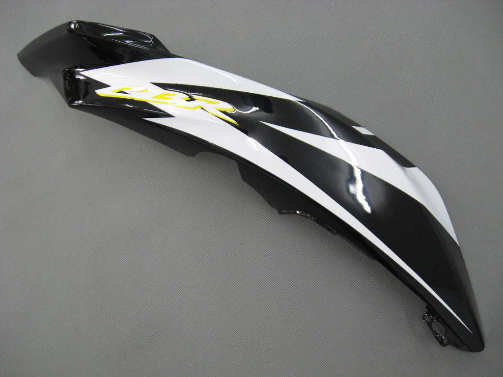 2007-2008 CBR600RR Bodywork Fairing White & Black ABS Injection Molded Plastics Set Generic