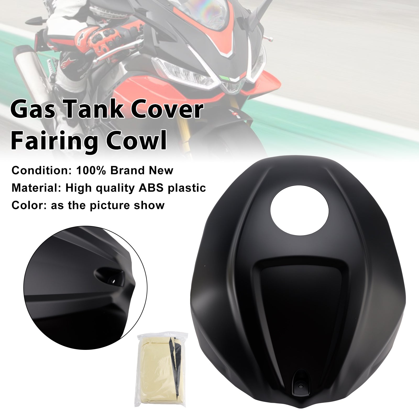 Capot de carénage de garniture de couvercle de réservoir d'essence Aprilia RSV4 2021-2024