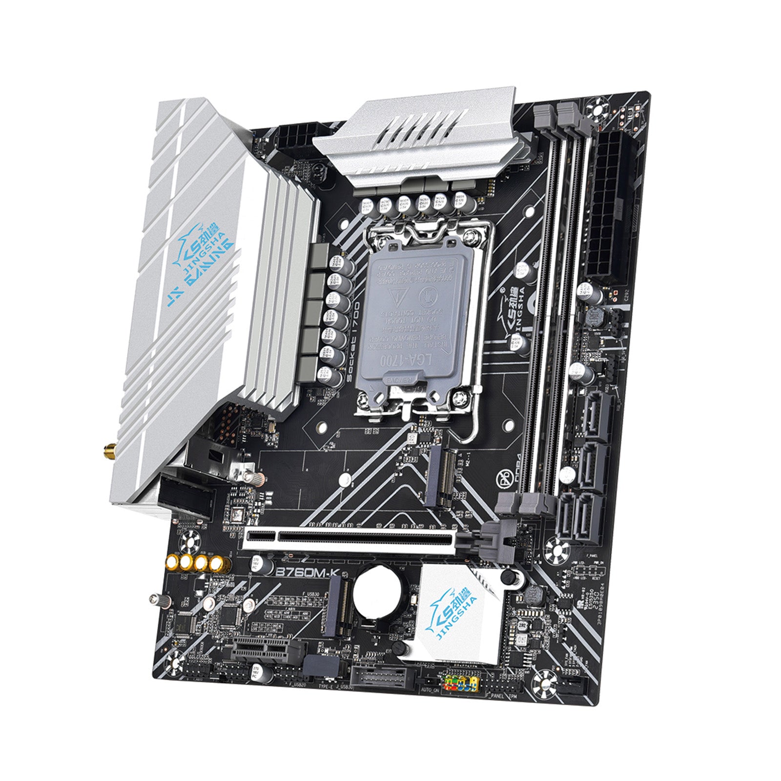 B760M-K Hovedkort LGA-1700 pin DDR4-minne Dual M.2-grensesnitt støtter WIFI