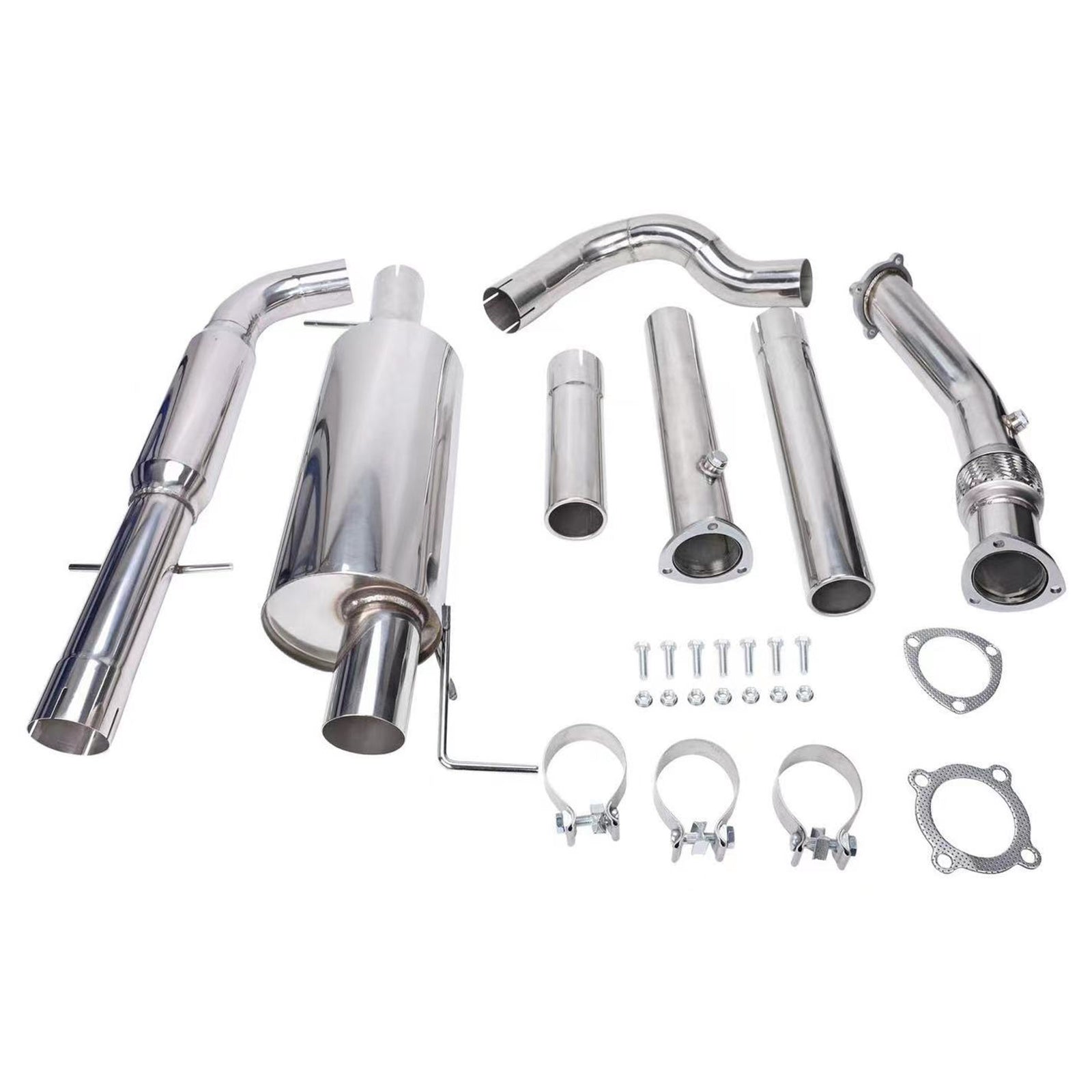 1.8T 3" Catless uitlaatsysteem + downpipe voor MK4 VW GTI Jetta Golf GLI