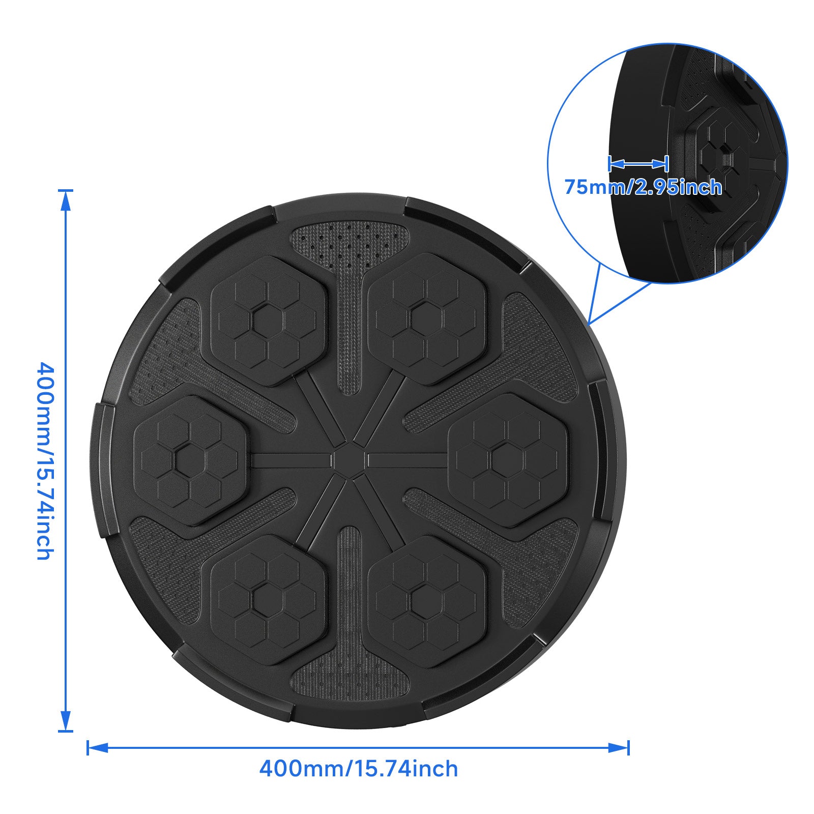 Machine d'exercice de réaction d'intérieur de musique Bluetooth Rechargeable de mise en forme de cible d'entraînement de boxe de bâti de mur