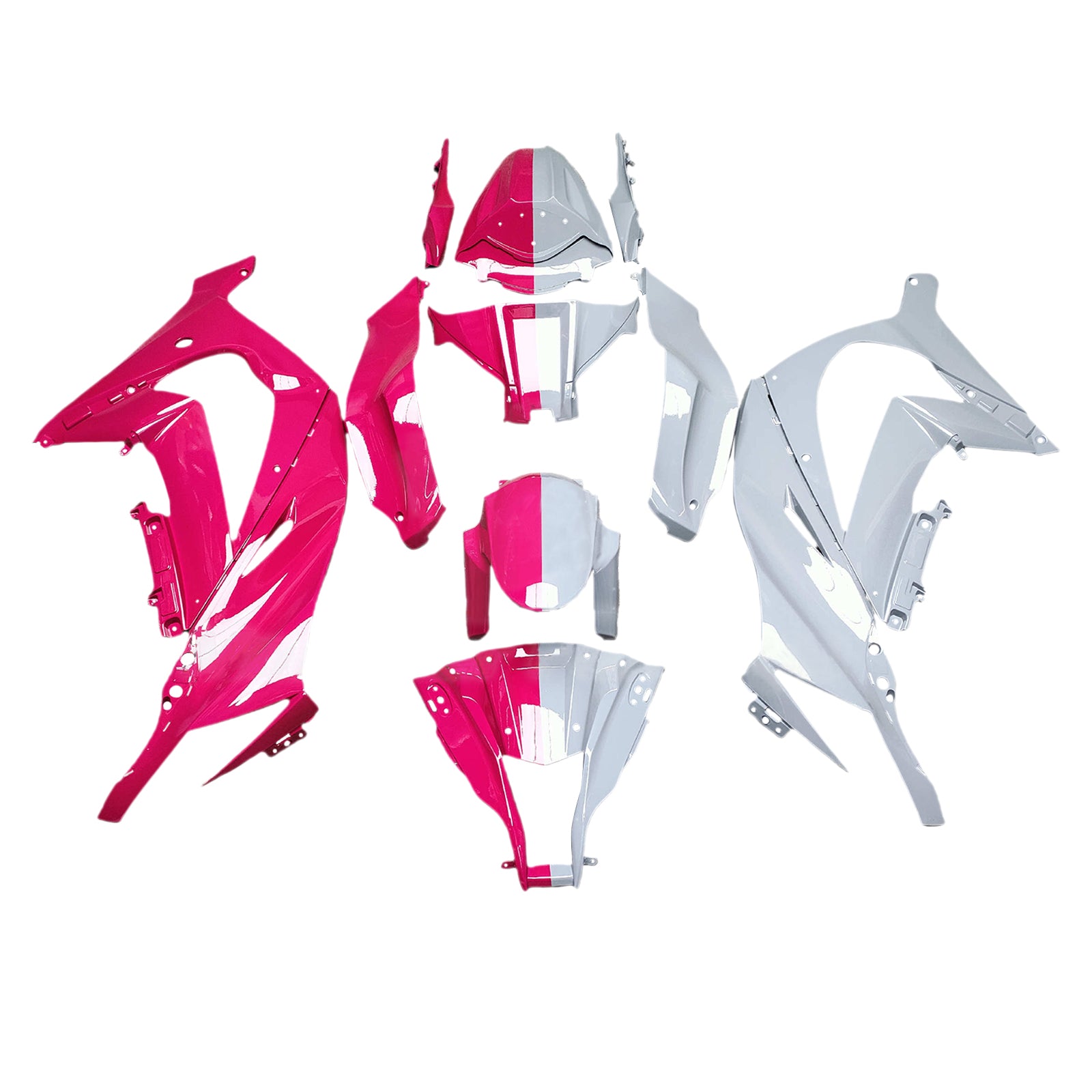 Injeksjon Fairing Kit karosseri plast ABS Fit for Kawasaki ZX10R 2011-2015