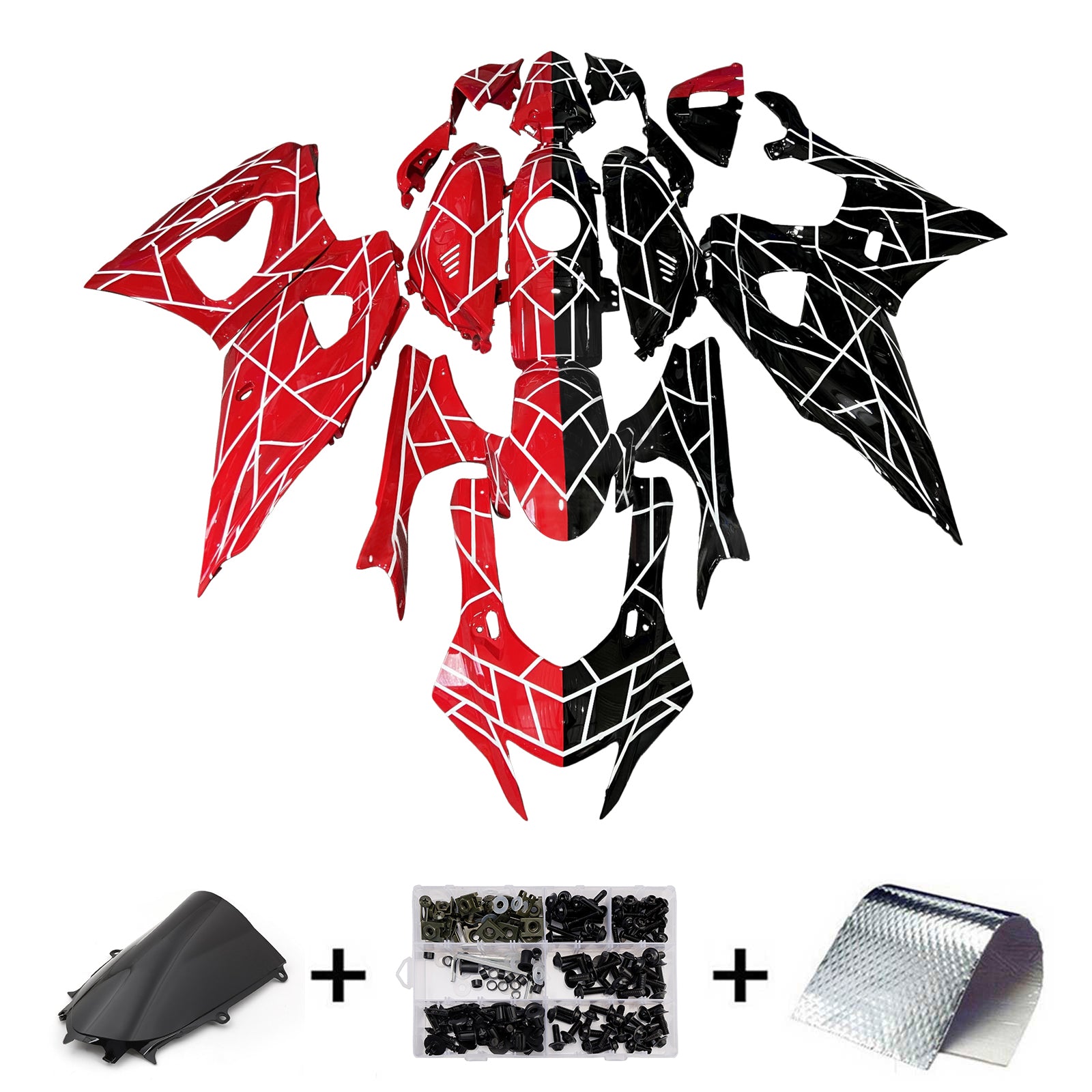 Kit de carenado de inyección, carrocería de plástico ABS apto para Yamaha YZF-R7 2021-2025
