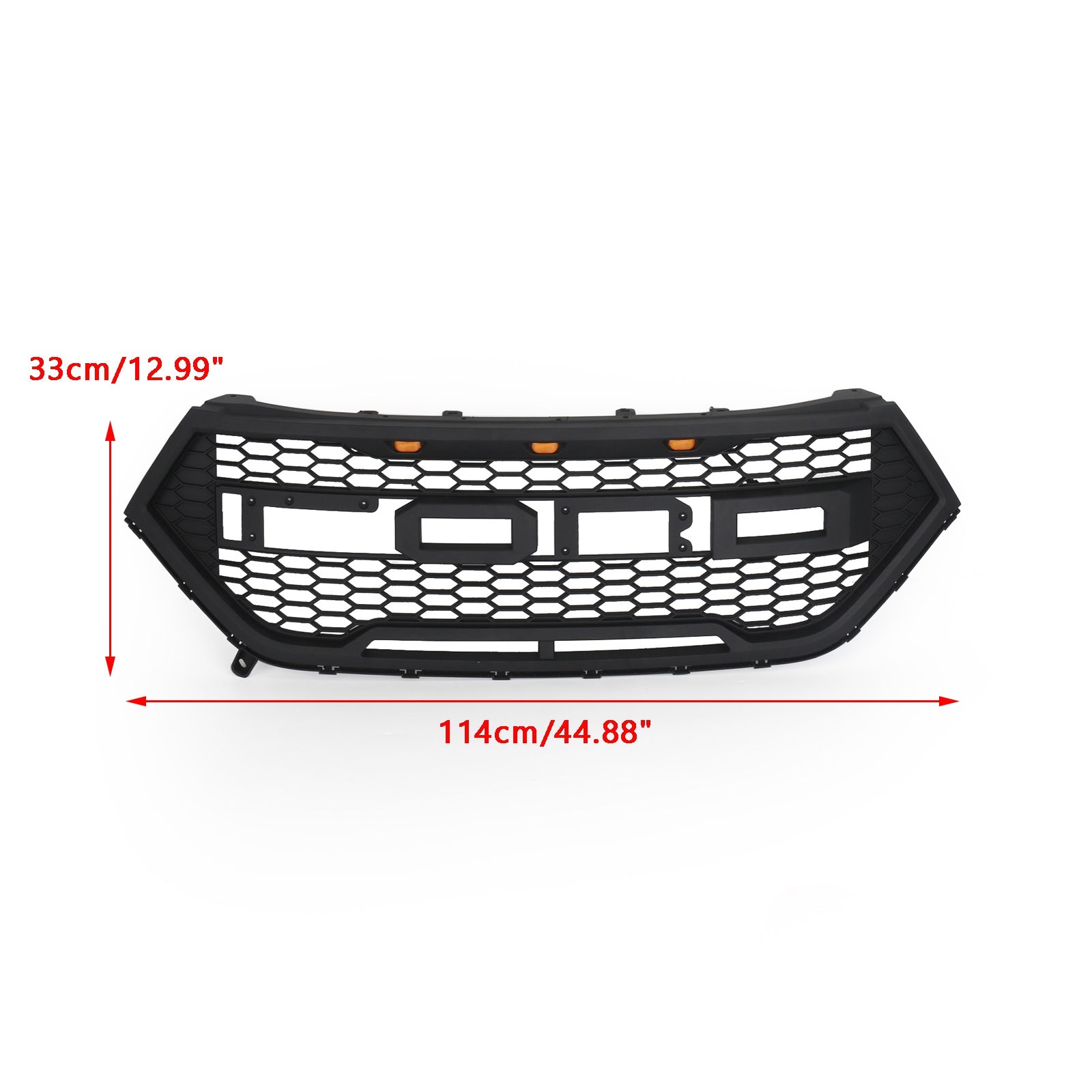 Edge Raptor Style Front Bumper Grill Upper Grille Black For Ford Edge 2015-2018