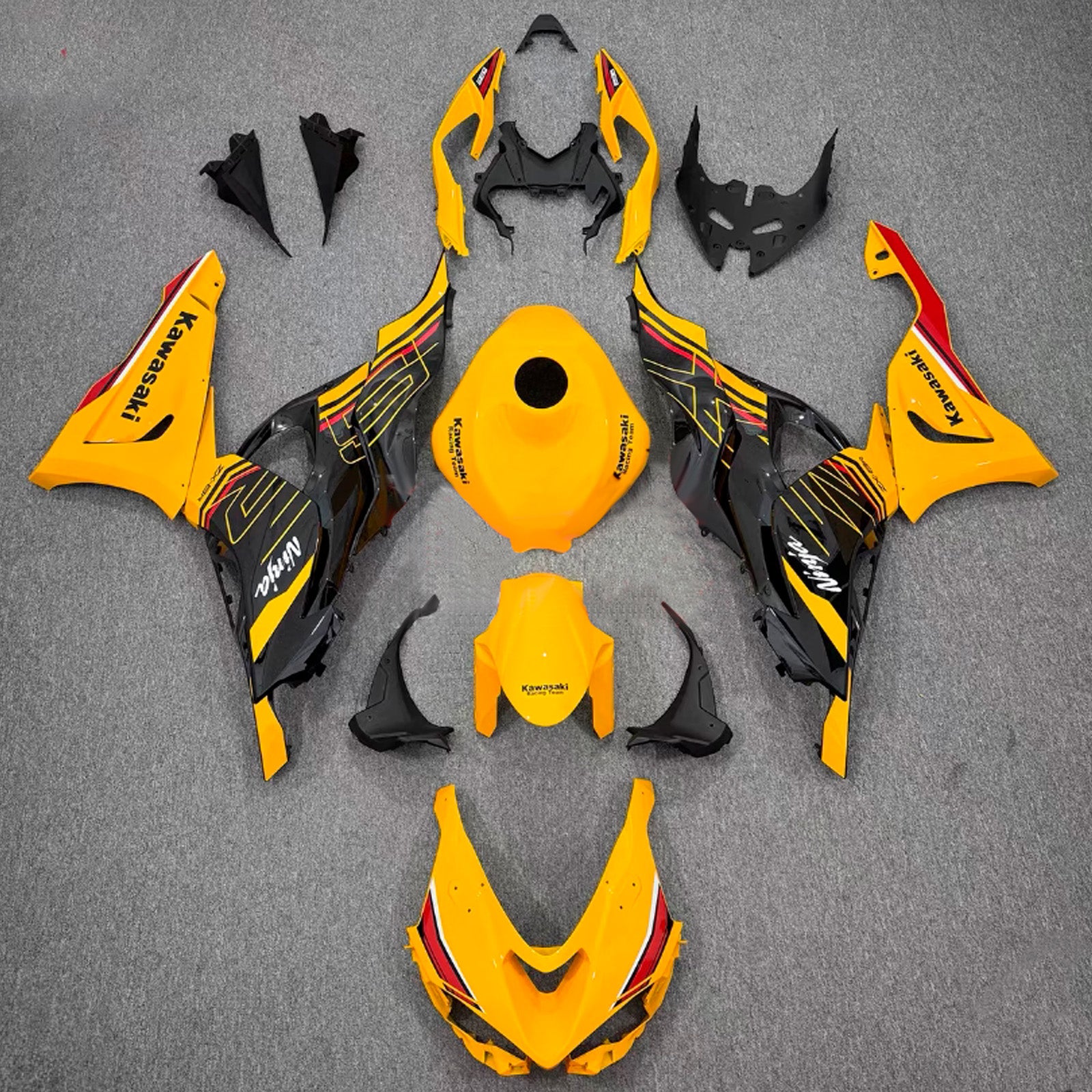 Kit carenatura iniezione carrozzeria in plastica ABS adatta per Kawasaki ZX-6R 2024-2025