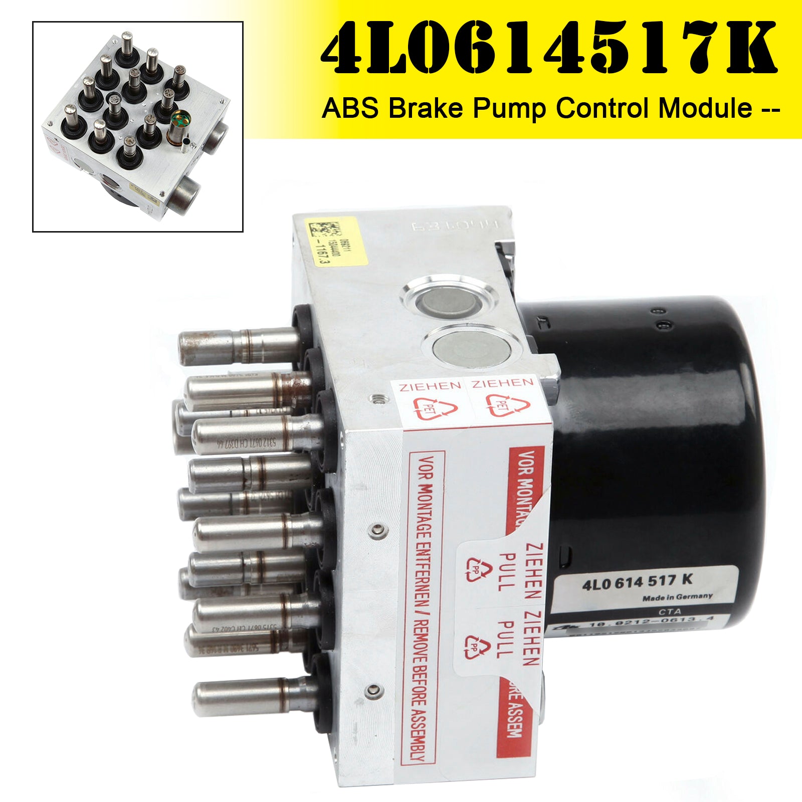 2007-2015 Audi Q7 Hydraulic ABS Brake Pump Control Module 4L0614517K