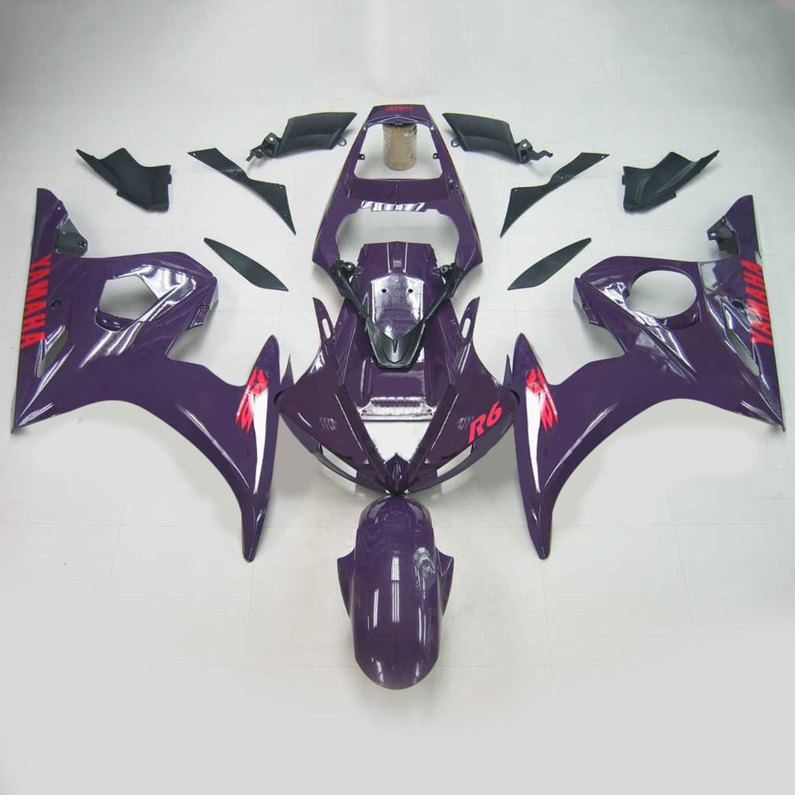 2003-2004 YAMAHA YZF 600 R6 2006-2009 R6S AMOTOPART INJEKTION FAIRING KUNDBODY PLAX ABS #123