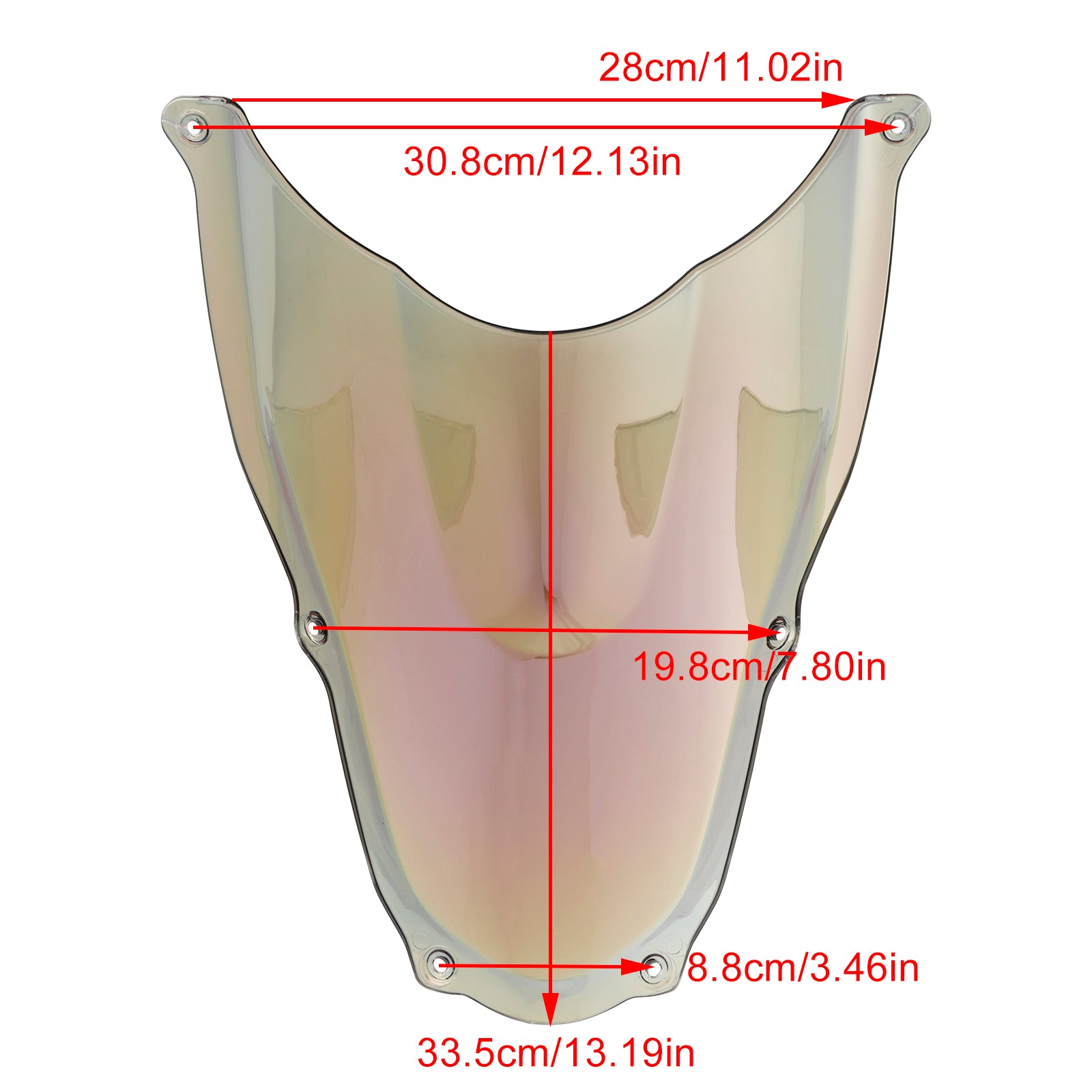 2006-2010 Yamaha RS125 ABS Motorcykel vindrutan vindruta