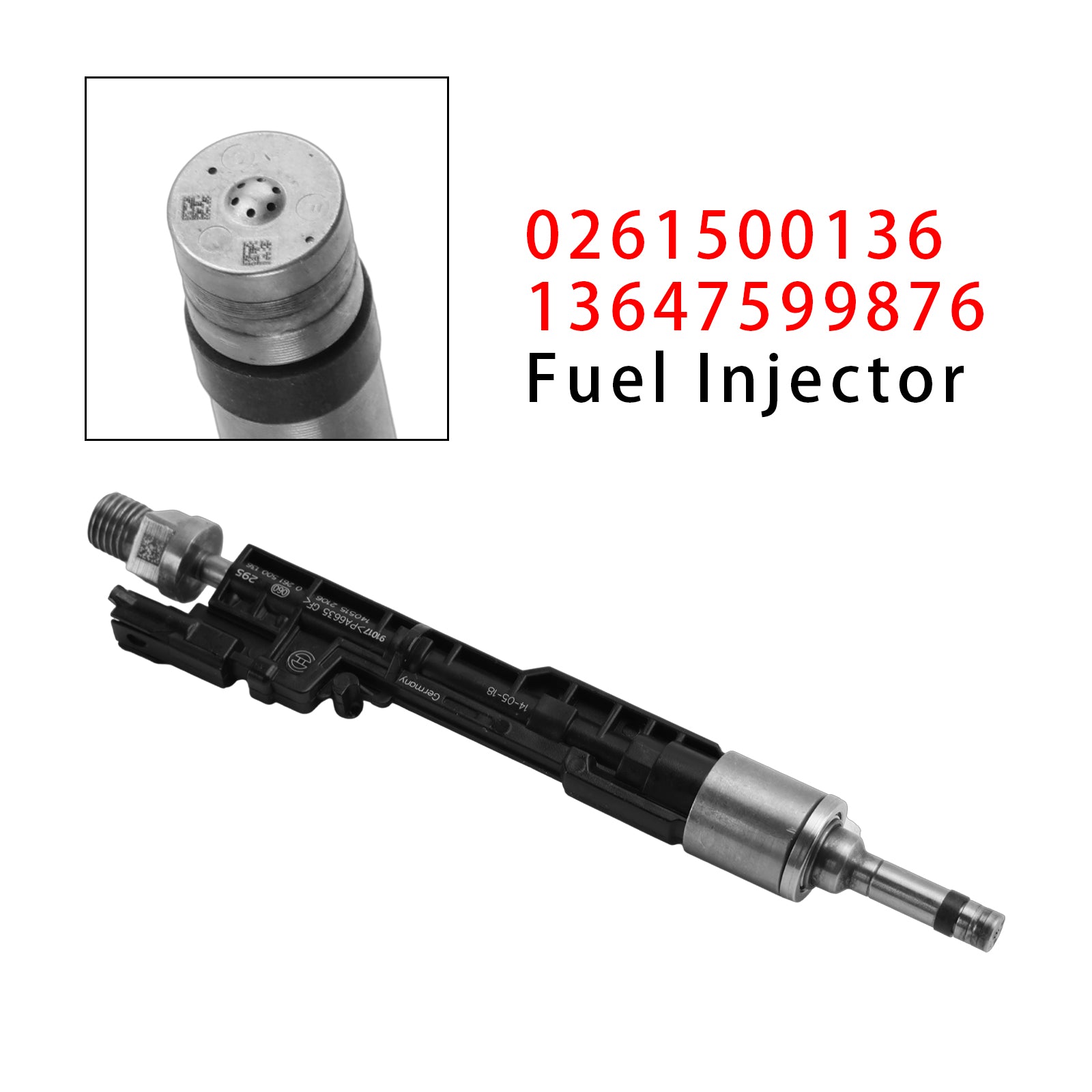 1Pcs Fuel Injector For BMW F10 M5 F06 F07 F12 F13 F15 X5 0261500136 13647599876
