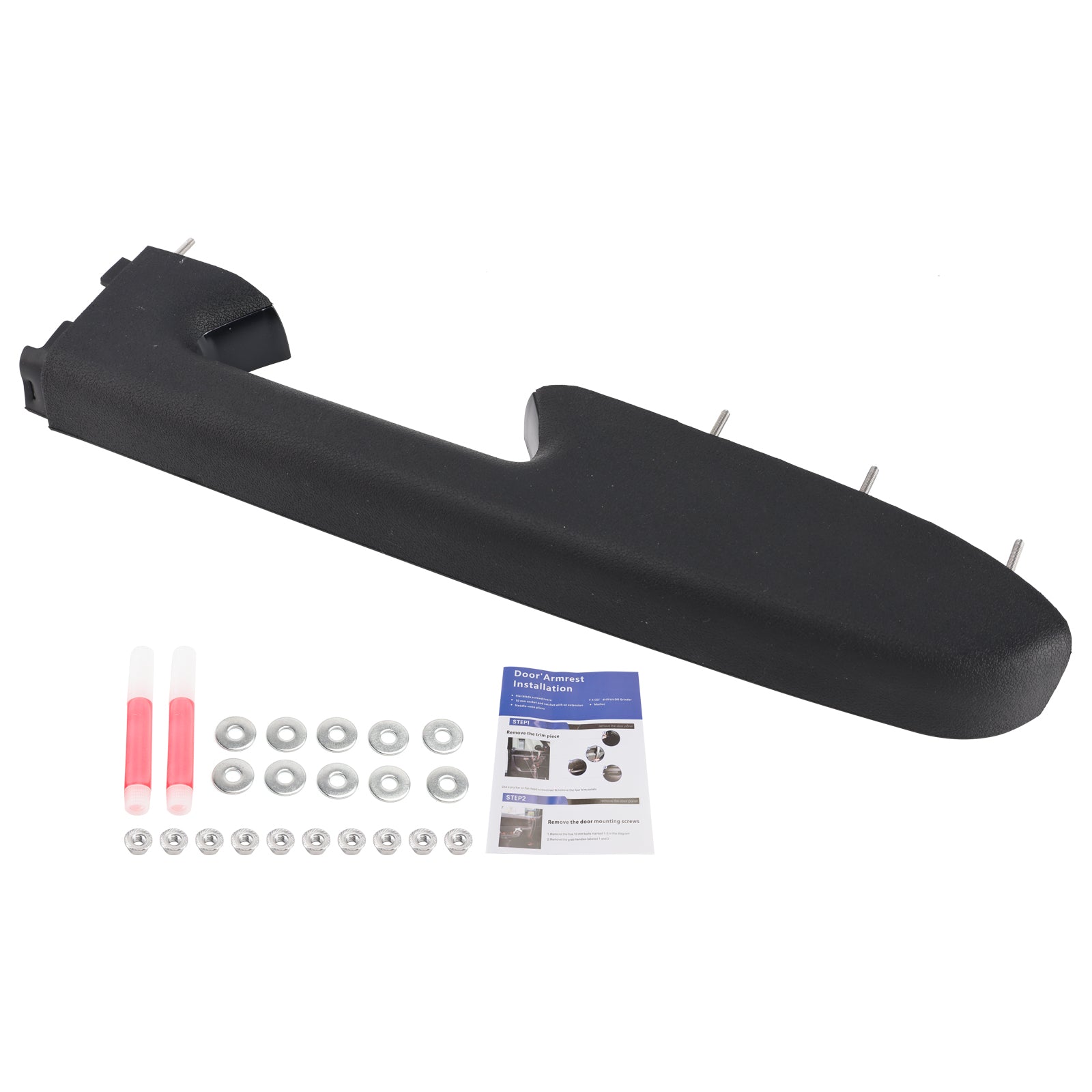 Front Right Armrest Repair Kit For Chevy Silverado 1500 2500HD 3500HD 10-14 BLK