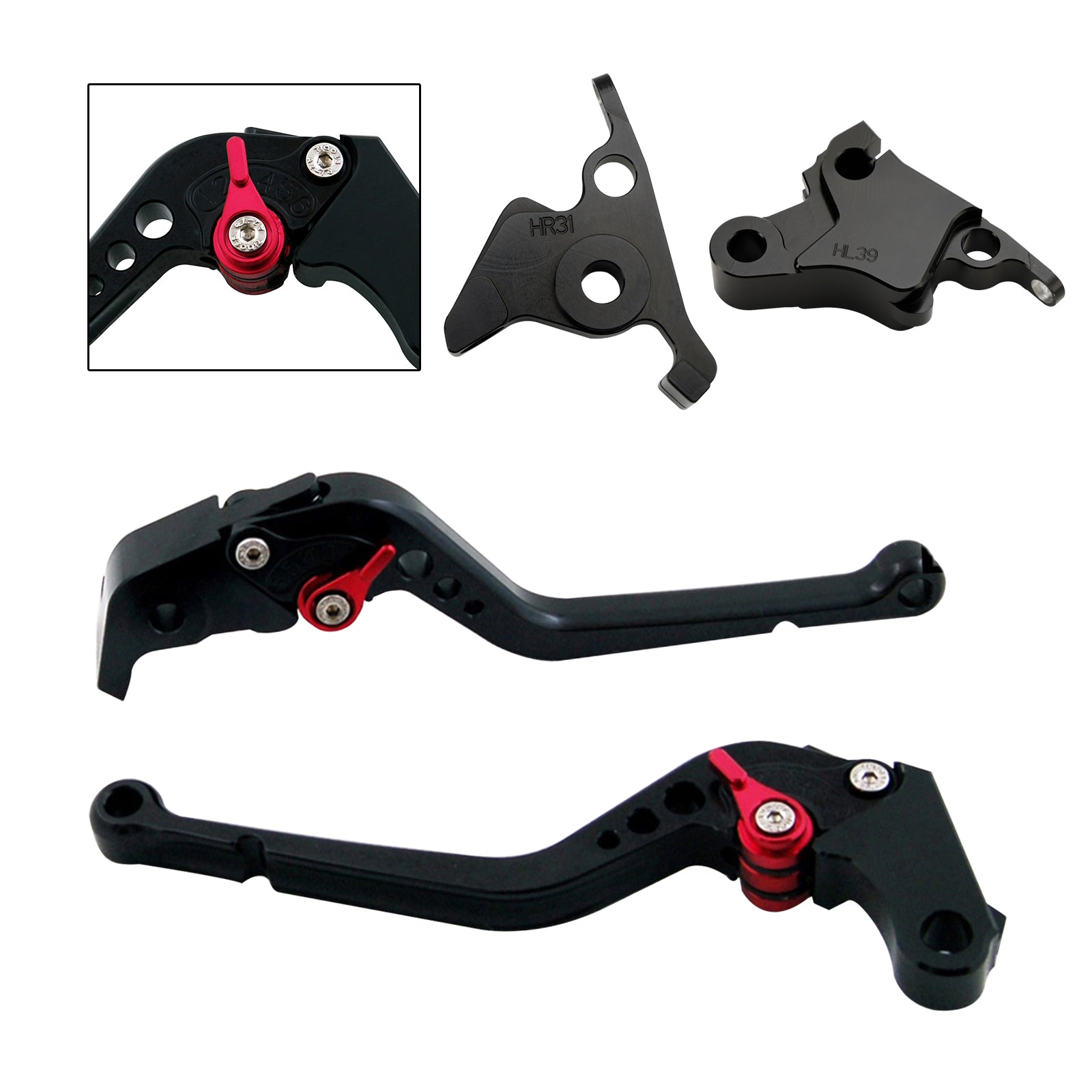 Palanca de freno de embrague larga apta para CFMOTO 450SS 450SR 21-23 450NK 23-24