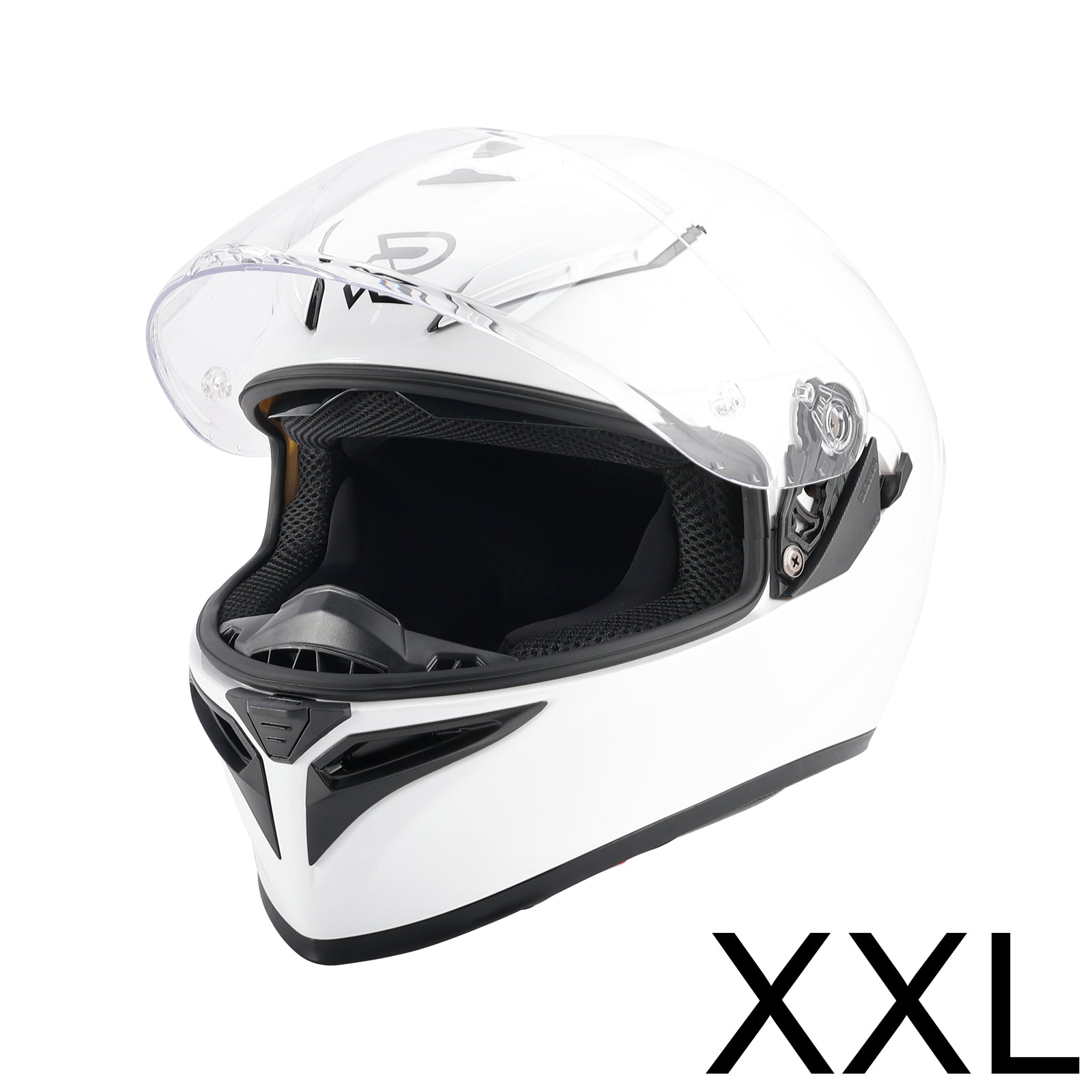 DOT Motorcycle Helmet Adult Street Full Face White