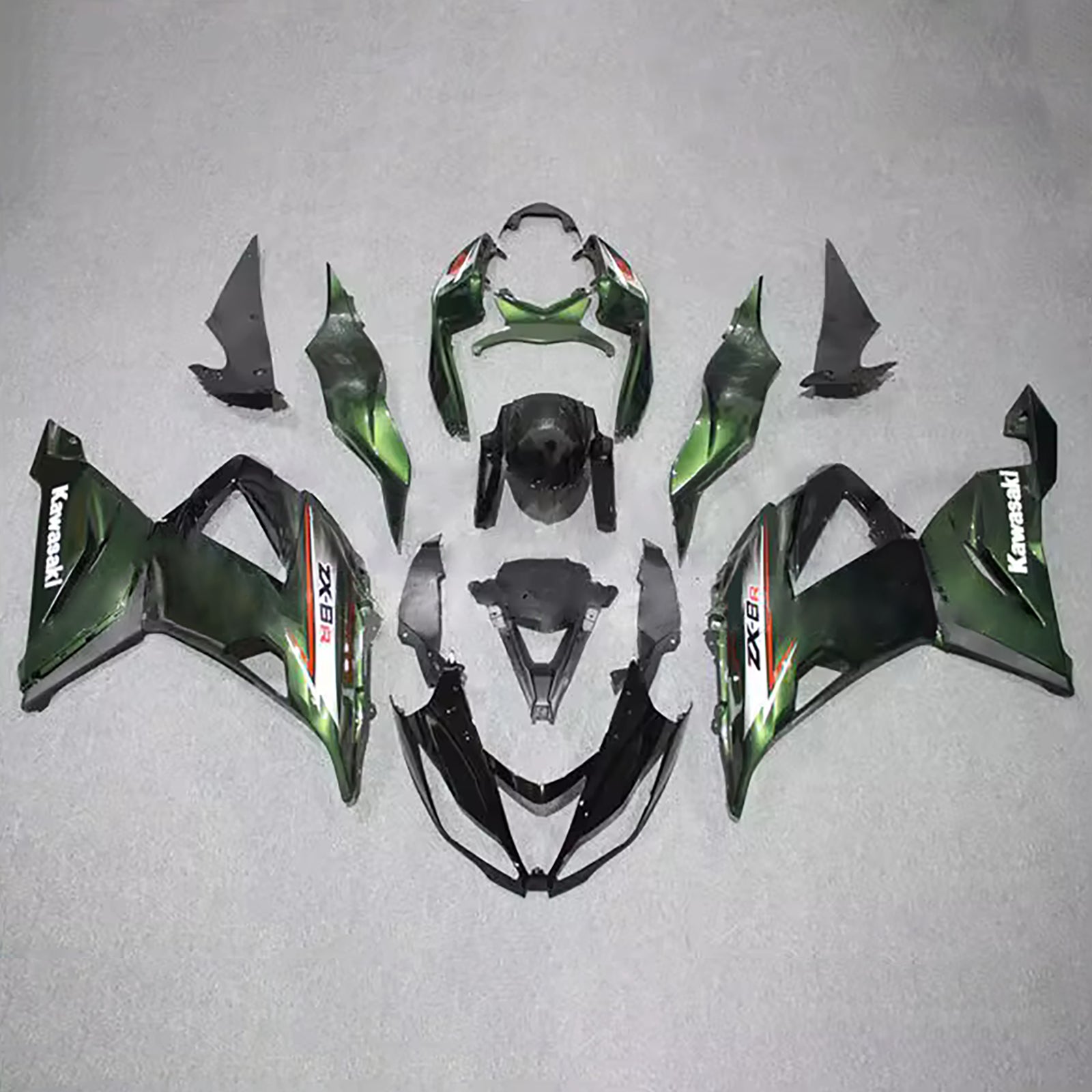 Kit carena iniezione carrozzeria in plastica ABS adatta per Kawasaki ZX6R 636 2013-2018