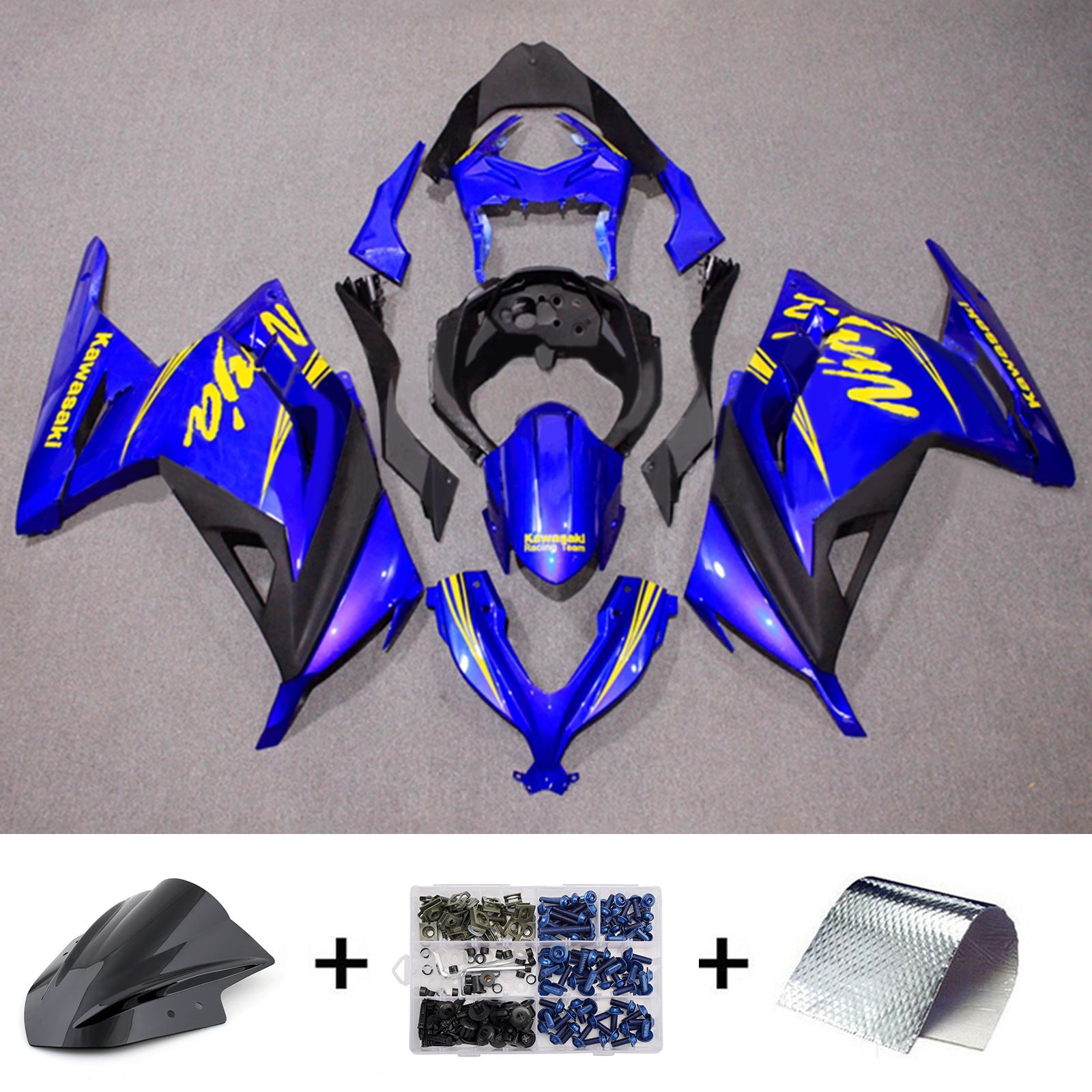 Kit carena iniezione carrozzeria in plastica ABS adatta per Kawasaki EX300 Ninja 300 2013-2024