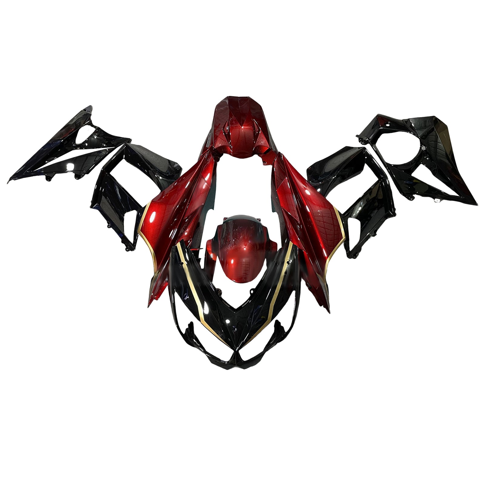 Injeksjon Fairing Kit Bodywork Plast Abs Fit for Kawasaki Z1000 2010-2013